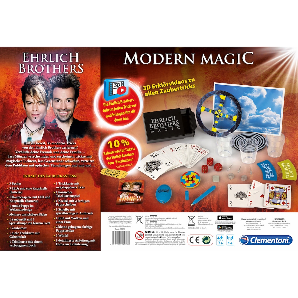 Clementoni® Zauberkasten »Ehrlich Brothers Modern Magic«, Made in Europe