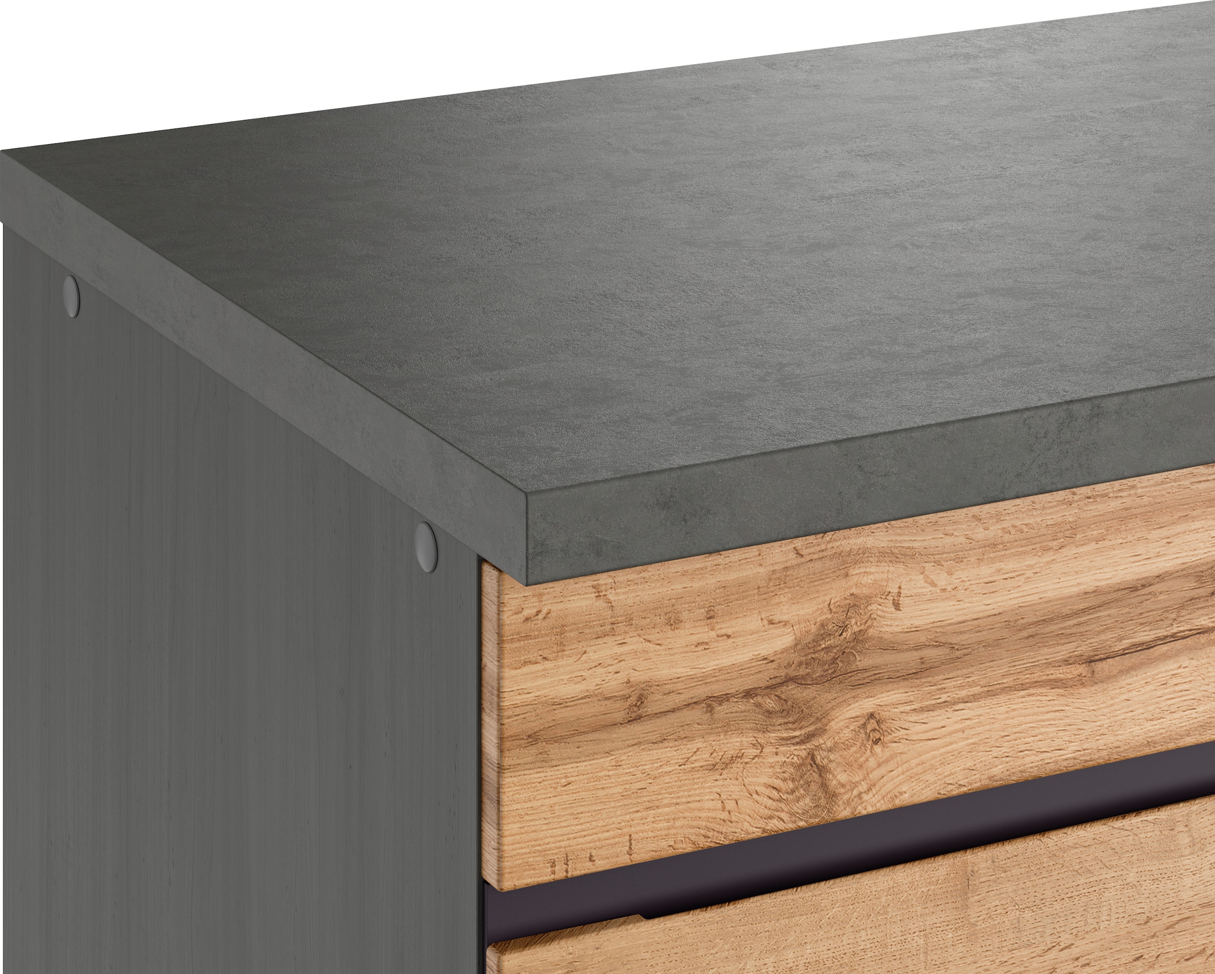 KOCHSTATION Kochinsel »KS-Riesa«, Breite 153 cm, Tiefe 100 cm, MDF-Fronten