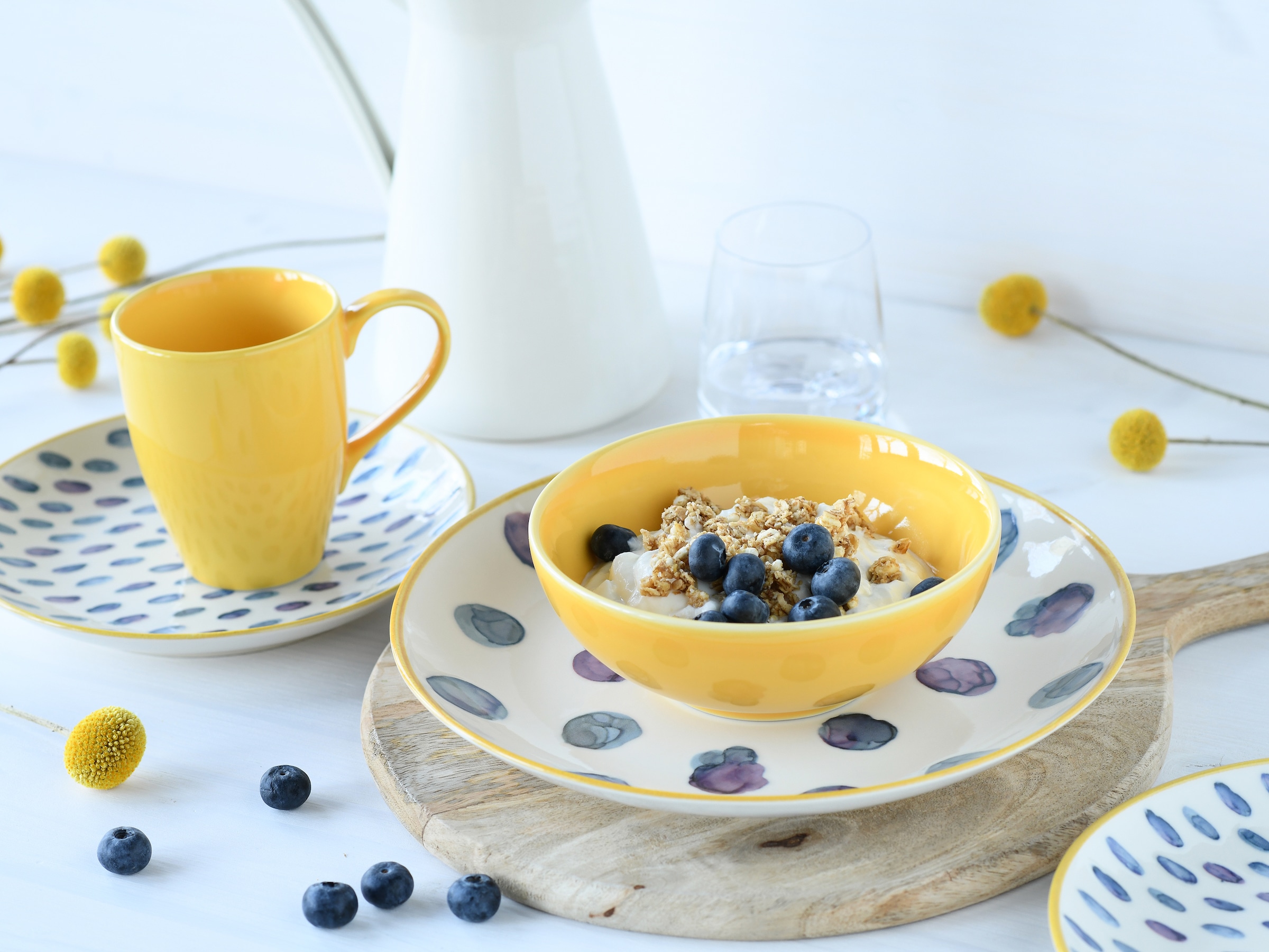 CreaTable Kombiservice »Maisie Bunt, Kombi-Service 16-tlg« Dots, Polka Dots, Konfetti, Punkte