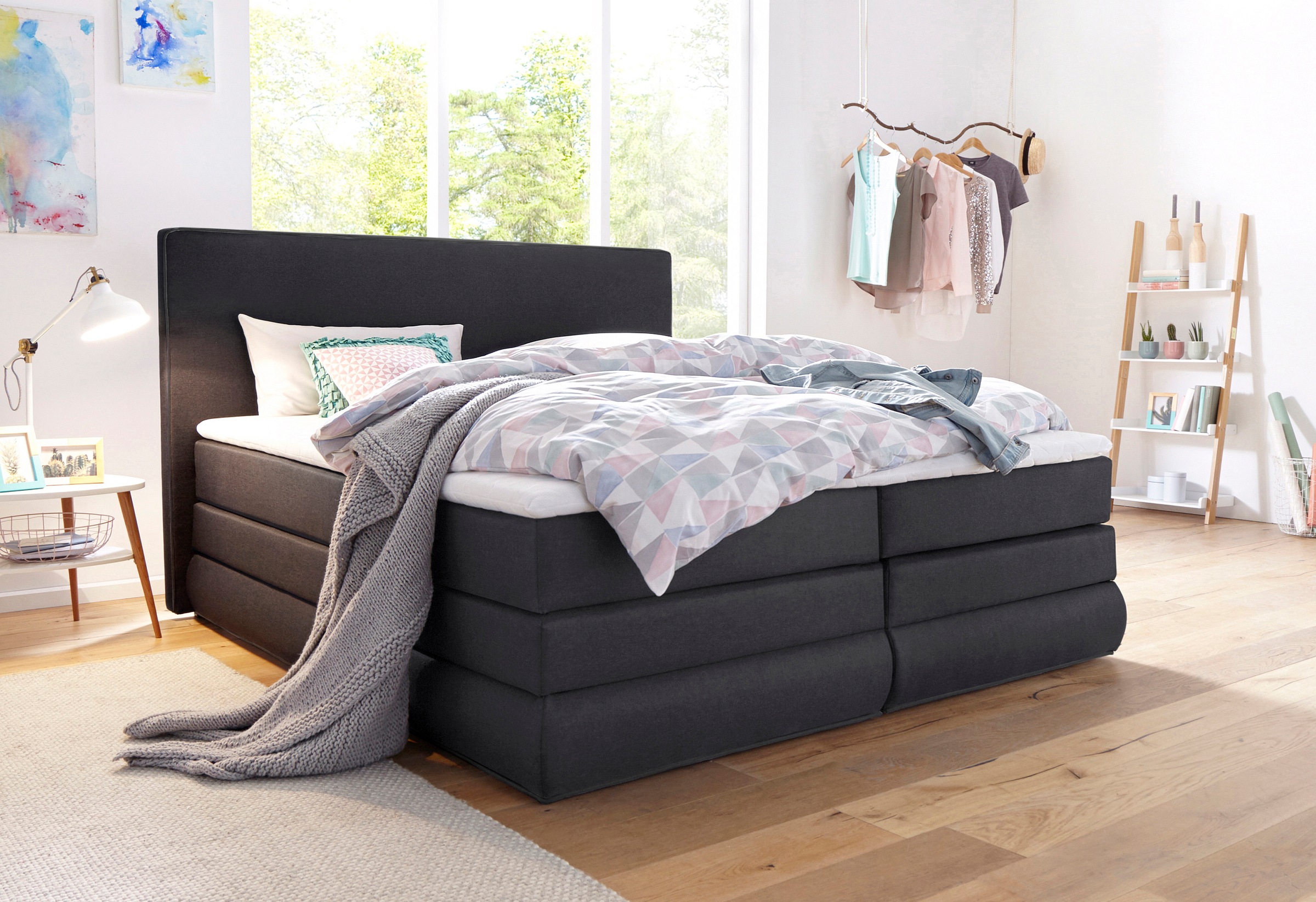 COLLECTION AB "Ninoni" inkl. Bettkasten, Topper und wahlweise mit LED-Beleuchtung