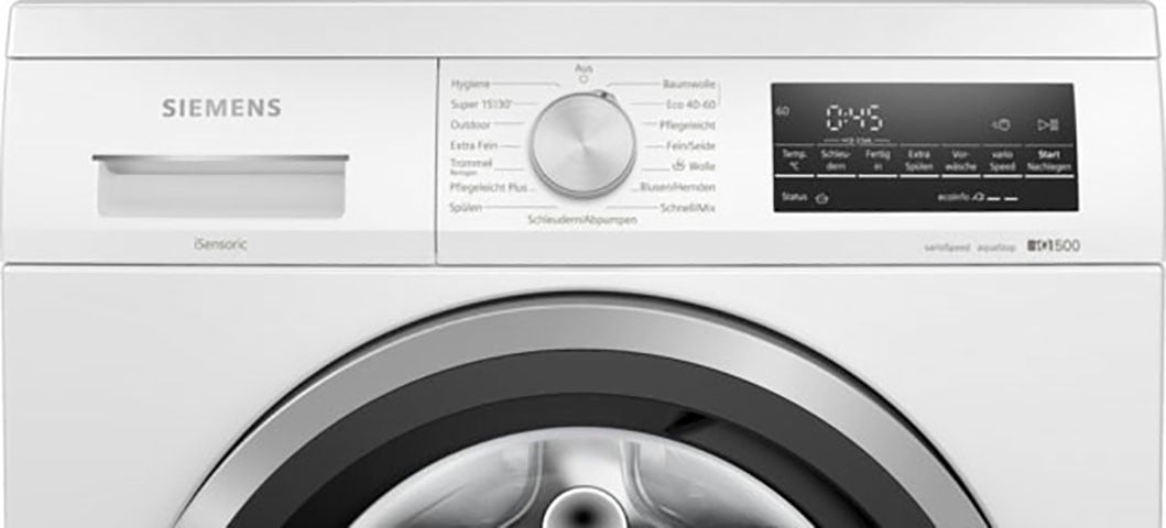 SIEMENS Waschmaschine »WU14UT70«, iQ500, WU14UT70, 8 kg, 1400 U/min,  unterbaufähig mit 3 Jahren XXL Garantie