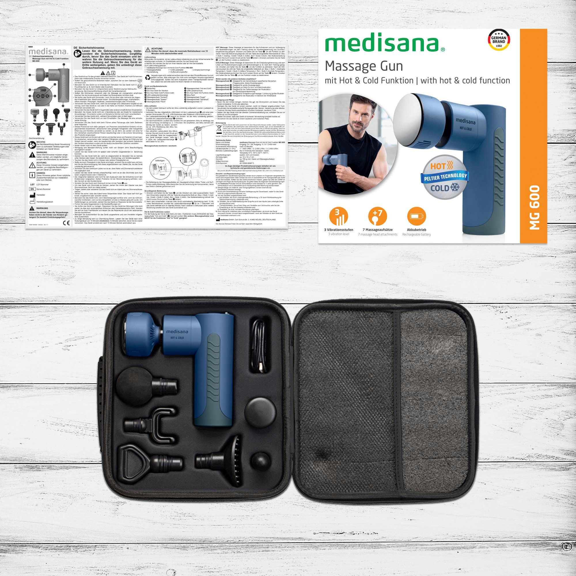 Medisana Massagepistole »MG 600«, mit Hot & Cold Funktion