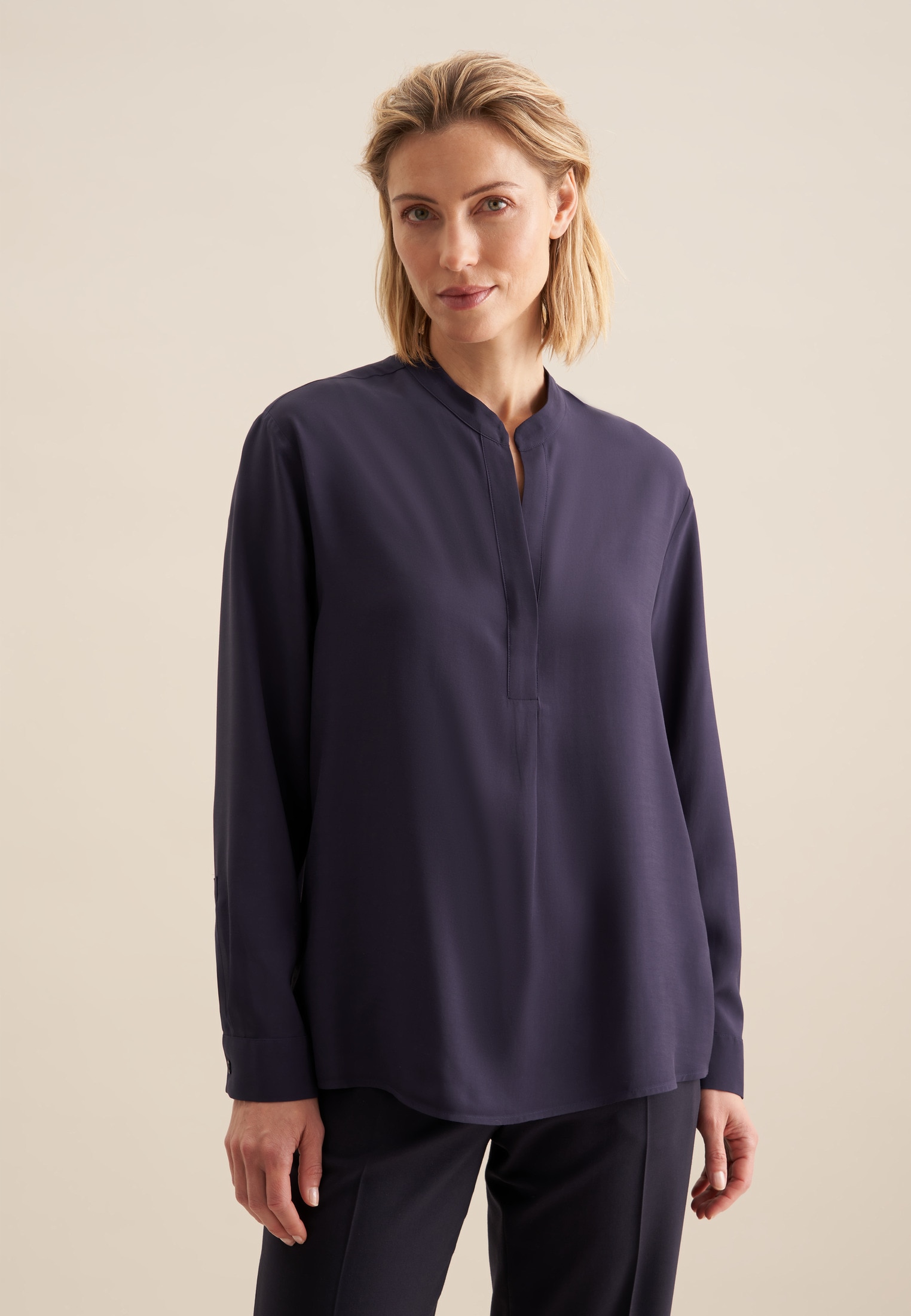 seidensticker Klassische Bluse »Schwarze Rose«, Tunika Uni