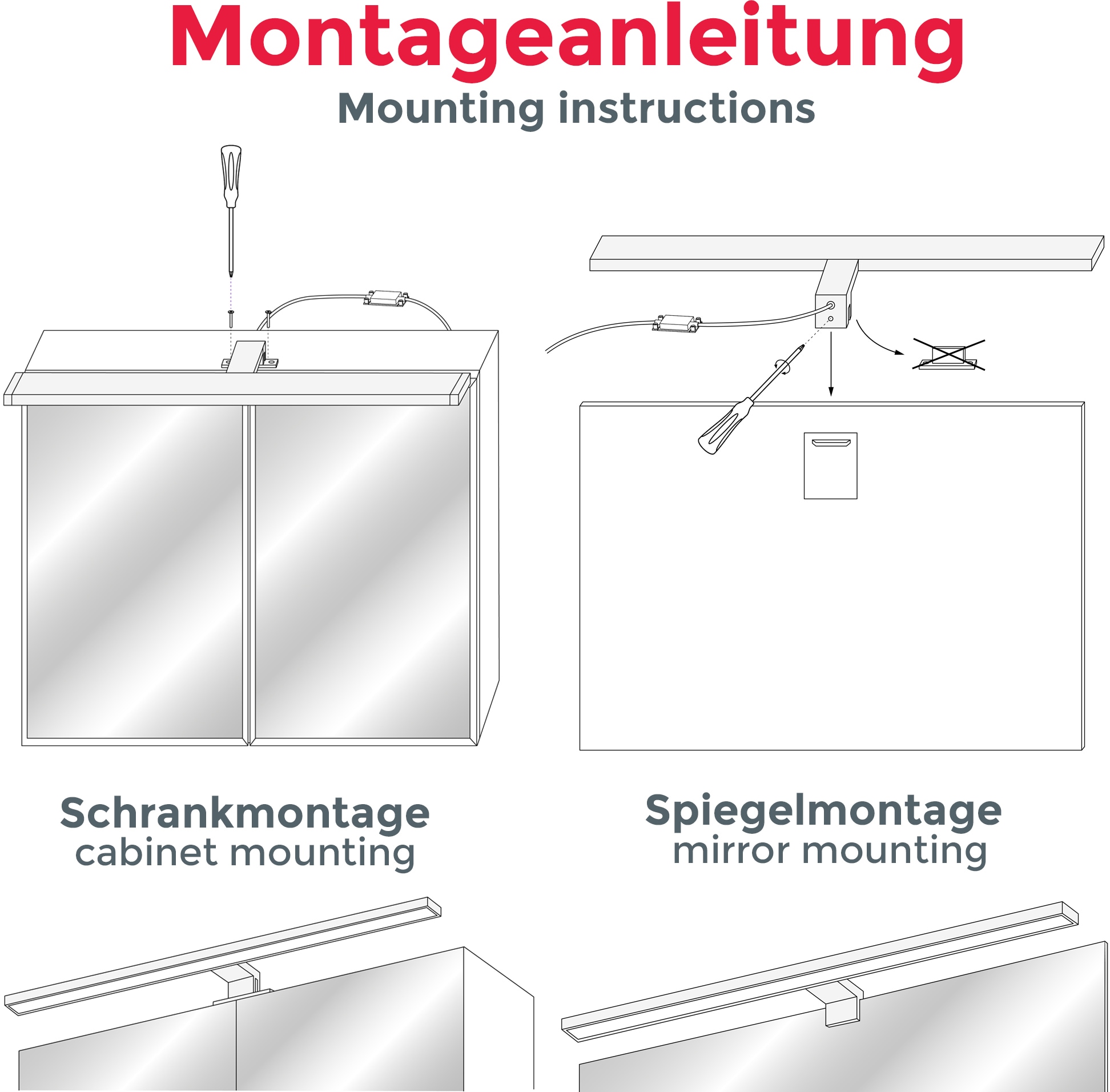 Bad, LED, Garantie Jahren XXL Schminklicht Spiegellampe, Spiegelleuchte kaufen IP44, 1 Badezimmer, | online »Talitha«, mit 3 flammig-flammig, B.K.Licht Beleuchtung,