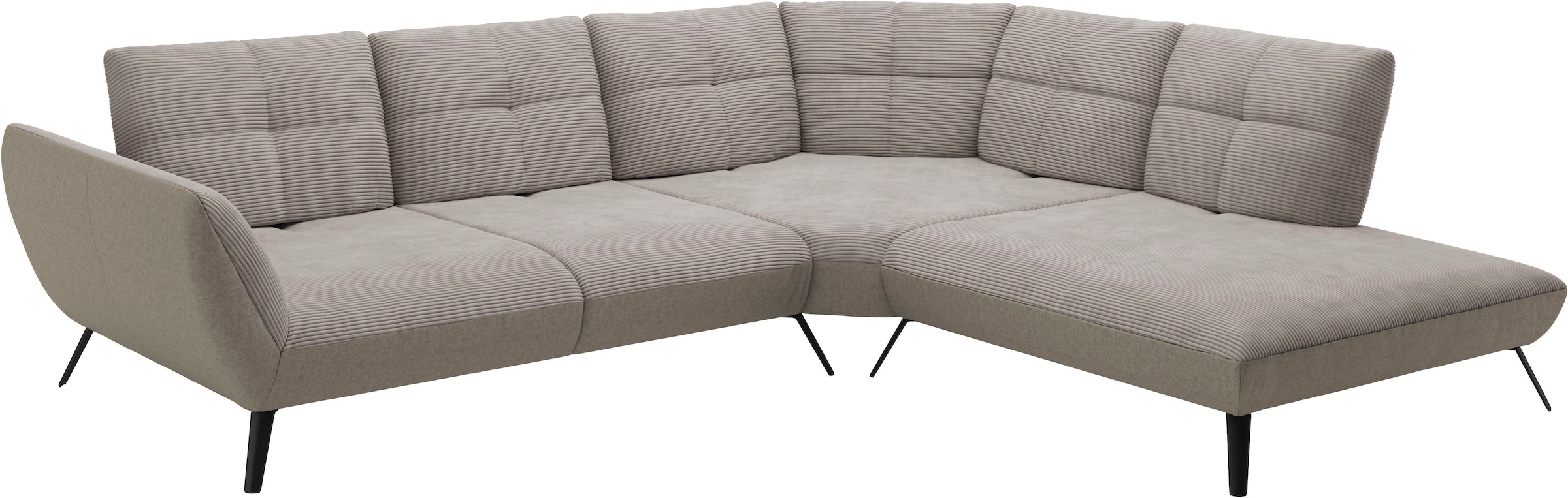 Places of Style Ecksofa »Mikado L-Form«, inkl. Sitztiefenverstellung und Armteilverstellung