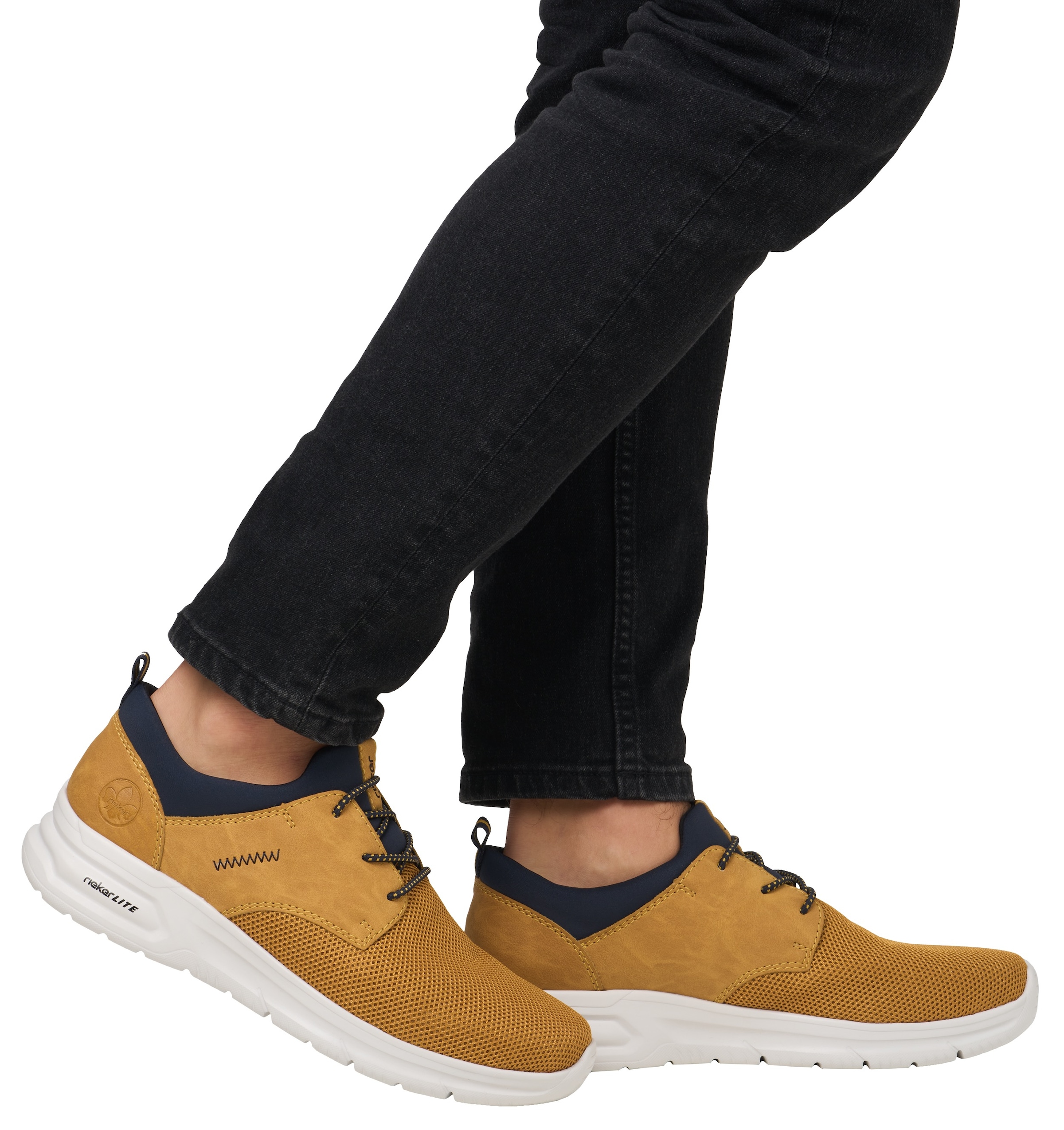 Rieker Slip-On Sneaker, Schlupfschuh, Halbschuh, Freizeitschuh mit Rieker LITE-Sohle