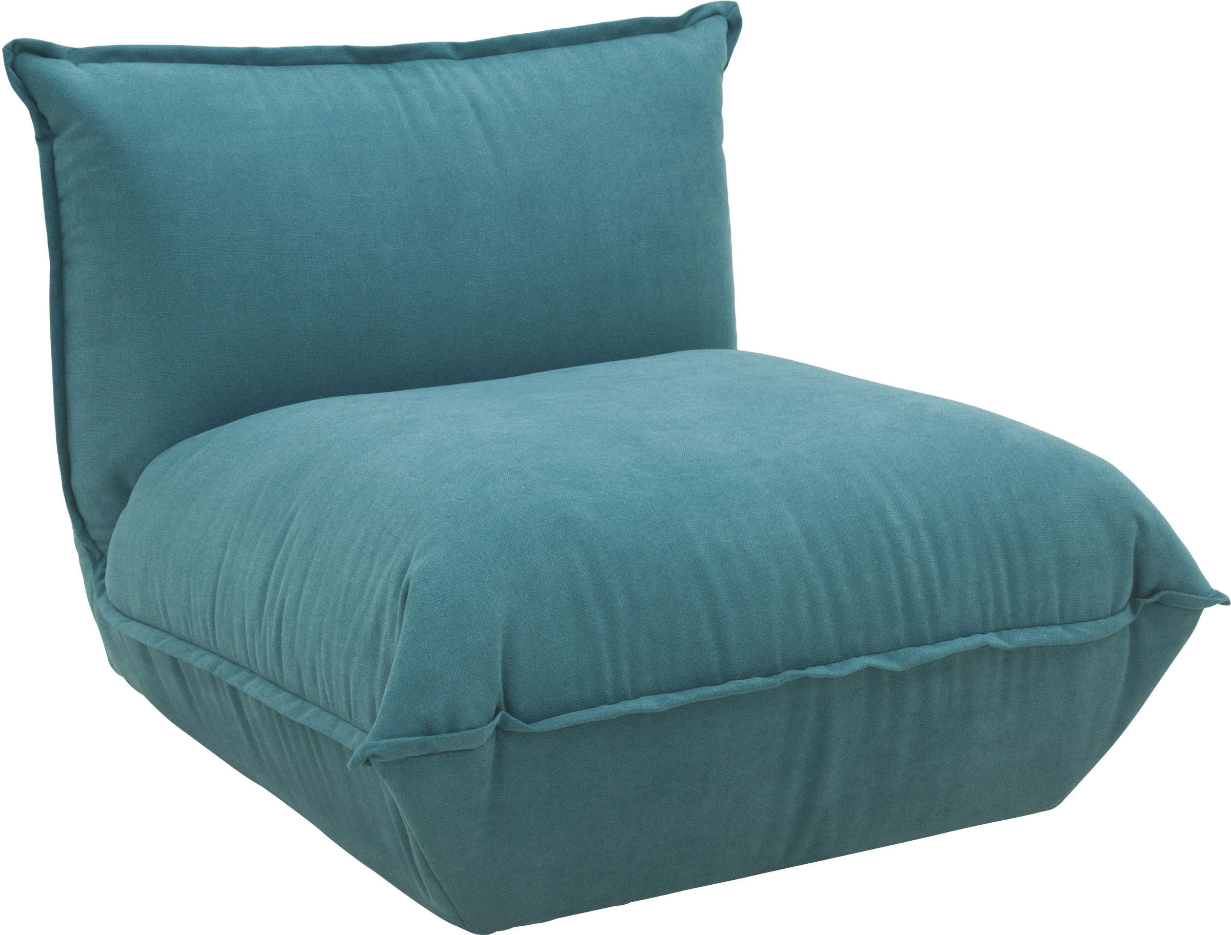 DOMO collection Sessel »Nantes Loungesessel, Wohlfühlsessel mit 360° Drehfunktion«, hochwertig gepolstert mit Federkern, Struktur weich, türkis