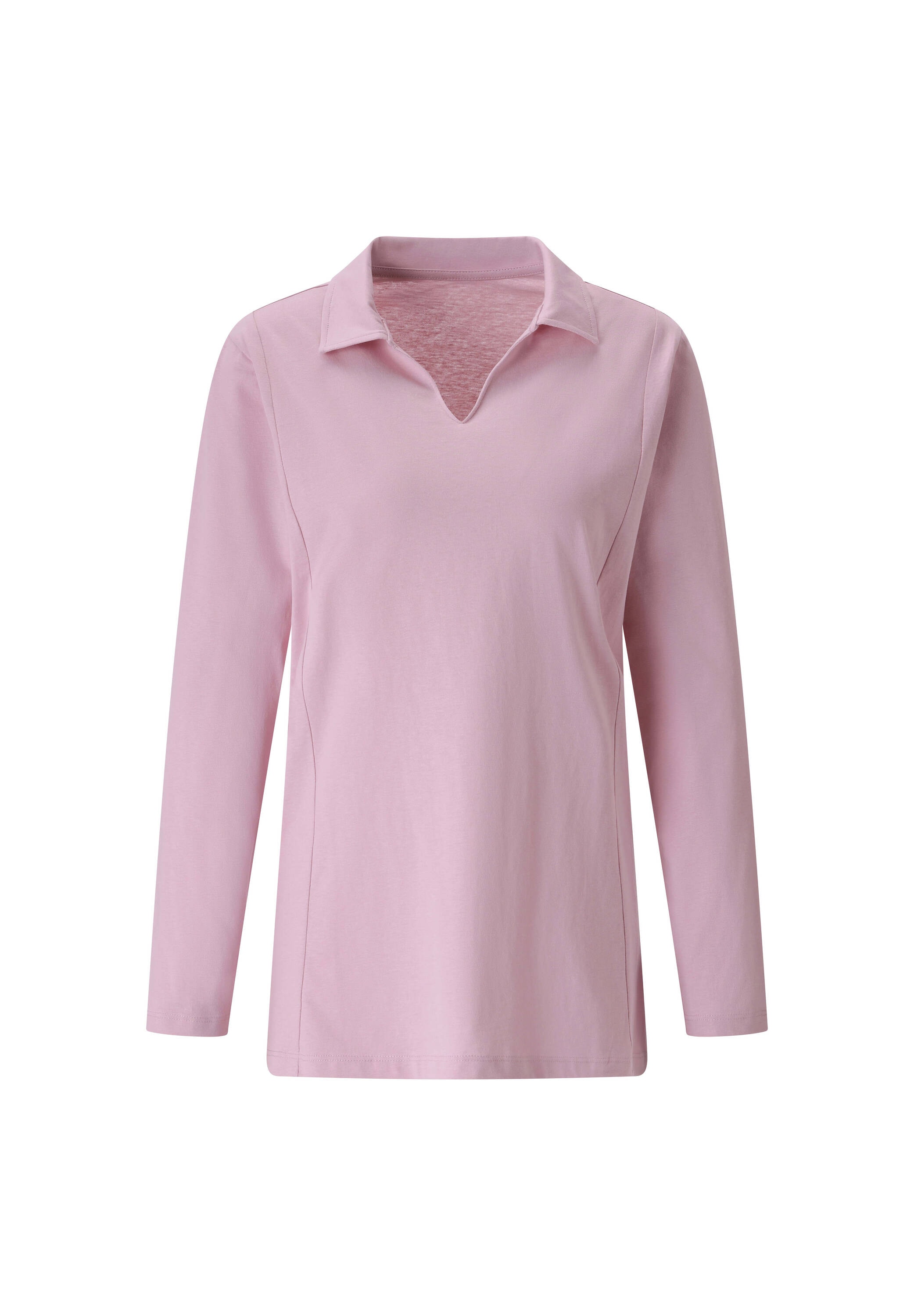 Sieh an! Longshirt »Poloshirt Poloshirt mit Seitenschlitzen«