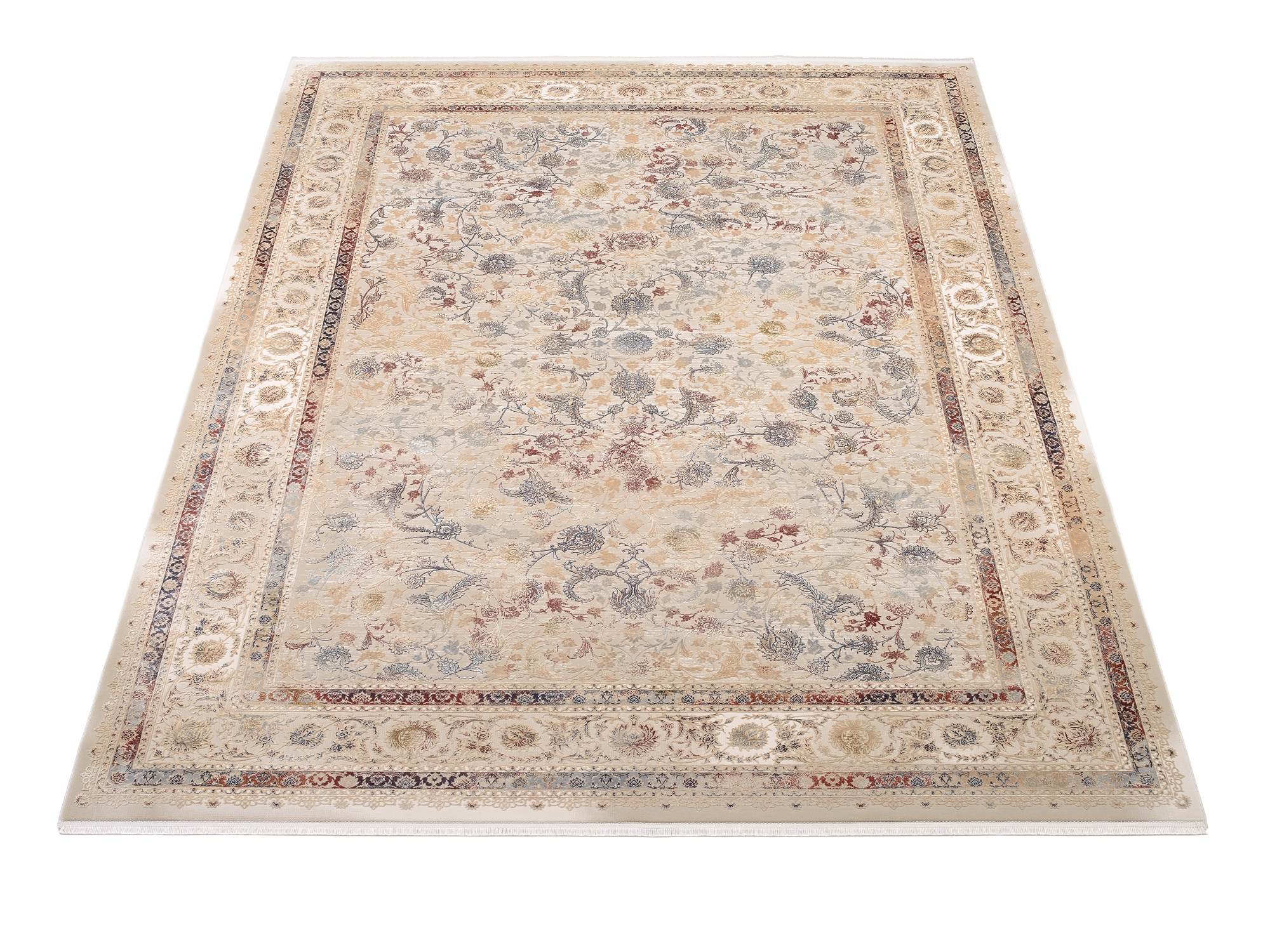 OCI DIE TEPPICHMARKE Teppich »MYSTIC LIMITED«, rechteckig, 7 mm Höhe, florale Muster in 3D-Optik, maschinell gewebt, Viskose