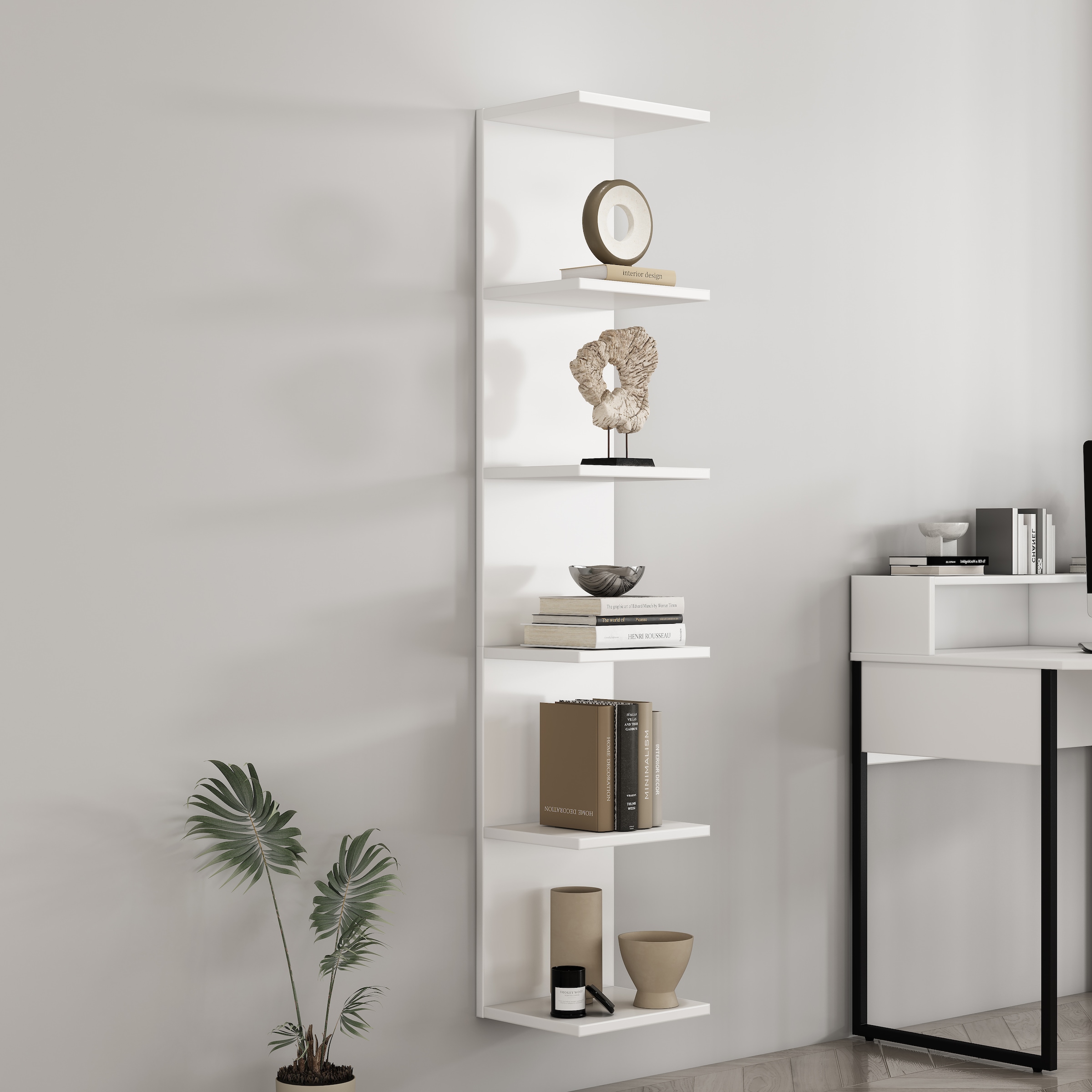 OTTO home Wandregal »Moid« dekorativer Stauraum, Wandmontage