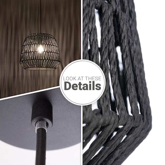 »POMI«, Home mit Papier | Rattan Pendelleuchte Jahren E27 Esszimmerlampe Lampe XXL Boho kaufen Paco Garantie 3 online Korb Pendelleuchte