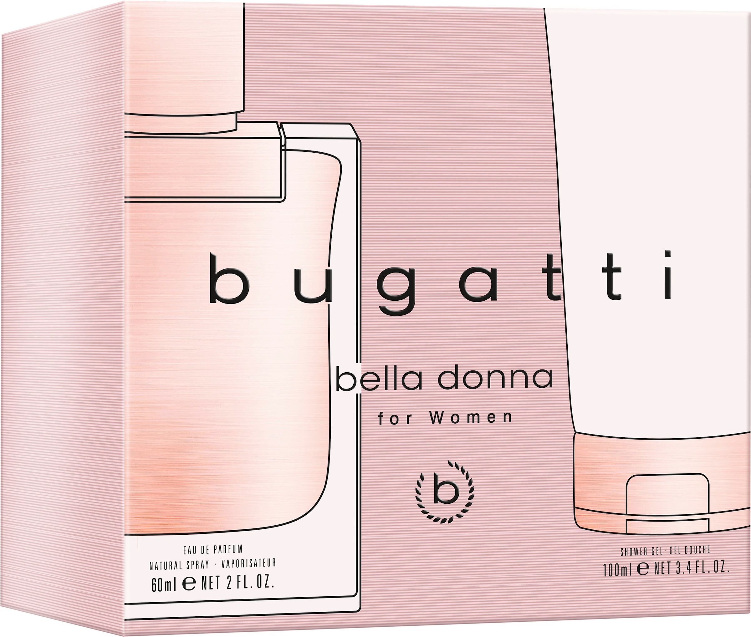 bugatti Duft-Set »BUGATTI Bella Donna for her GP EdP 60 ml + 100 ml SG«, (Set, 2 tlg.)