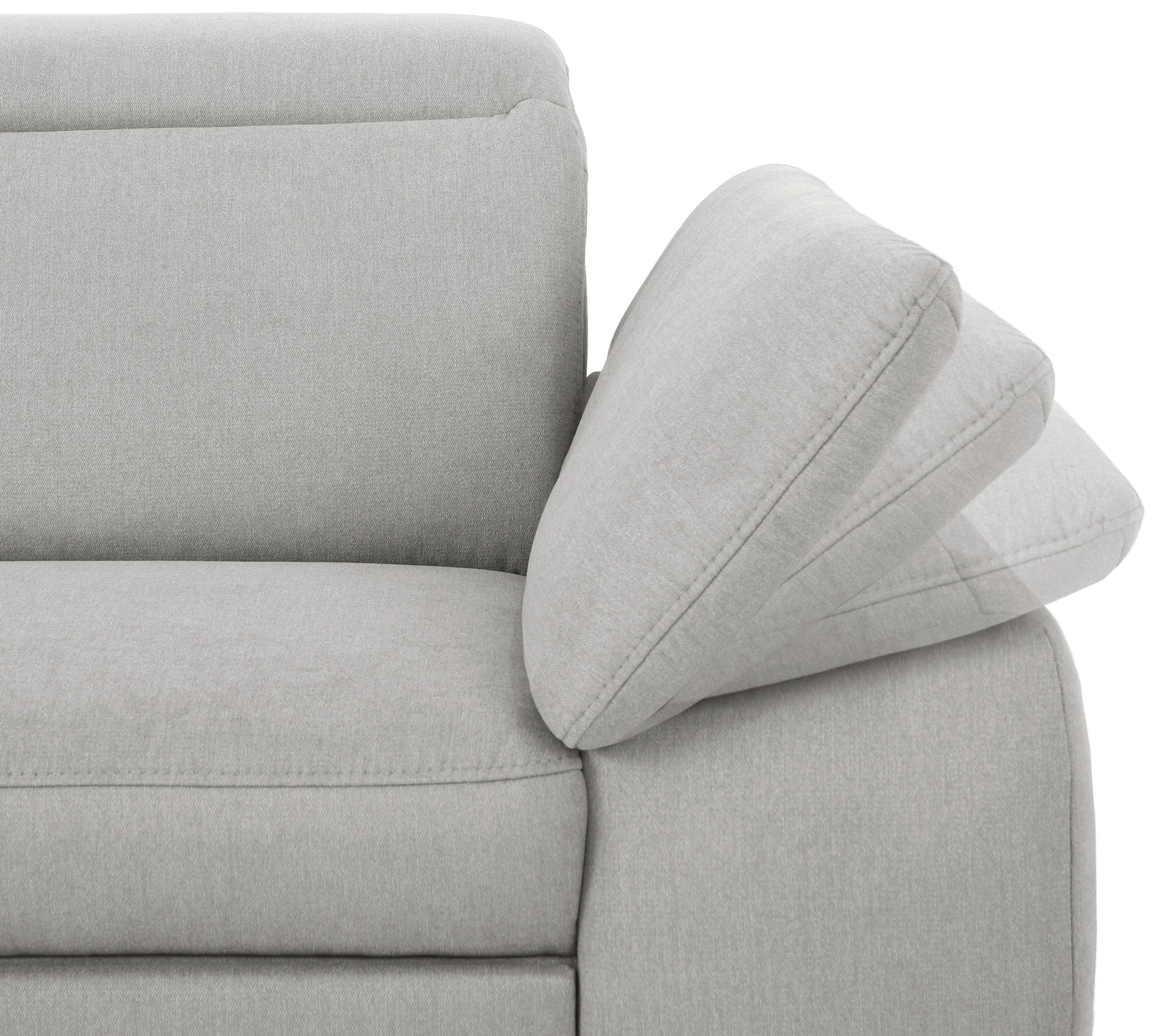 Home affaire Ecksofa »Mauritius L-Form«, mit Ottomane, mit Kopfteil- und Armlehnverstellung