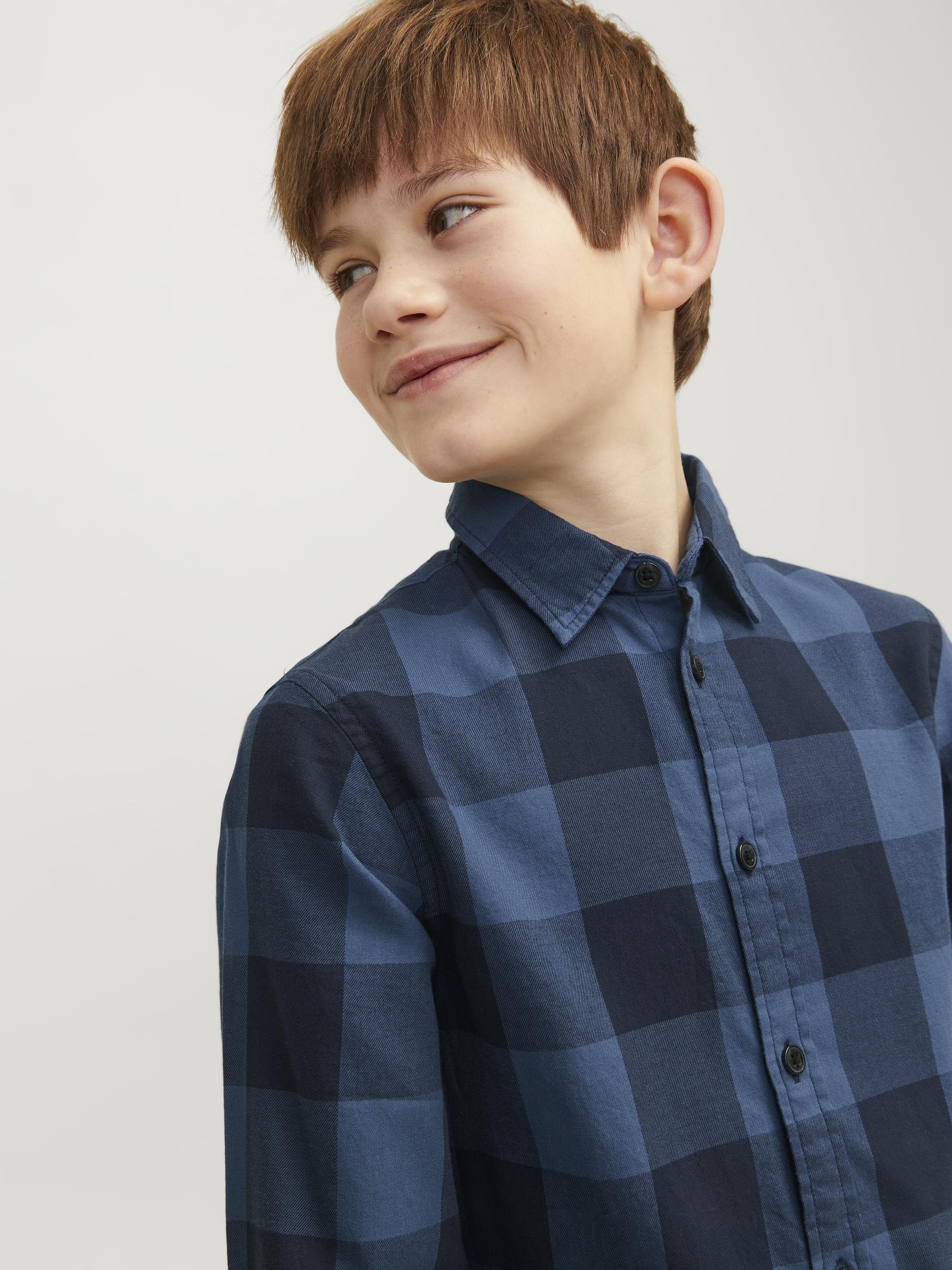 Jack & Jones Junior Karohemd »JJEGINGHAM TWILL SHIRT L/S NOOS JNR«