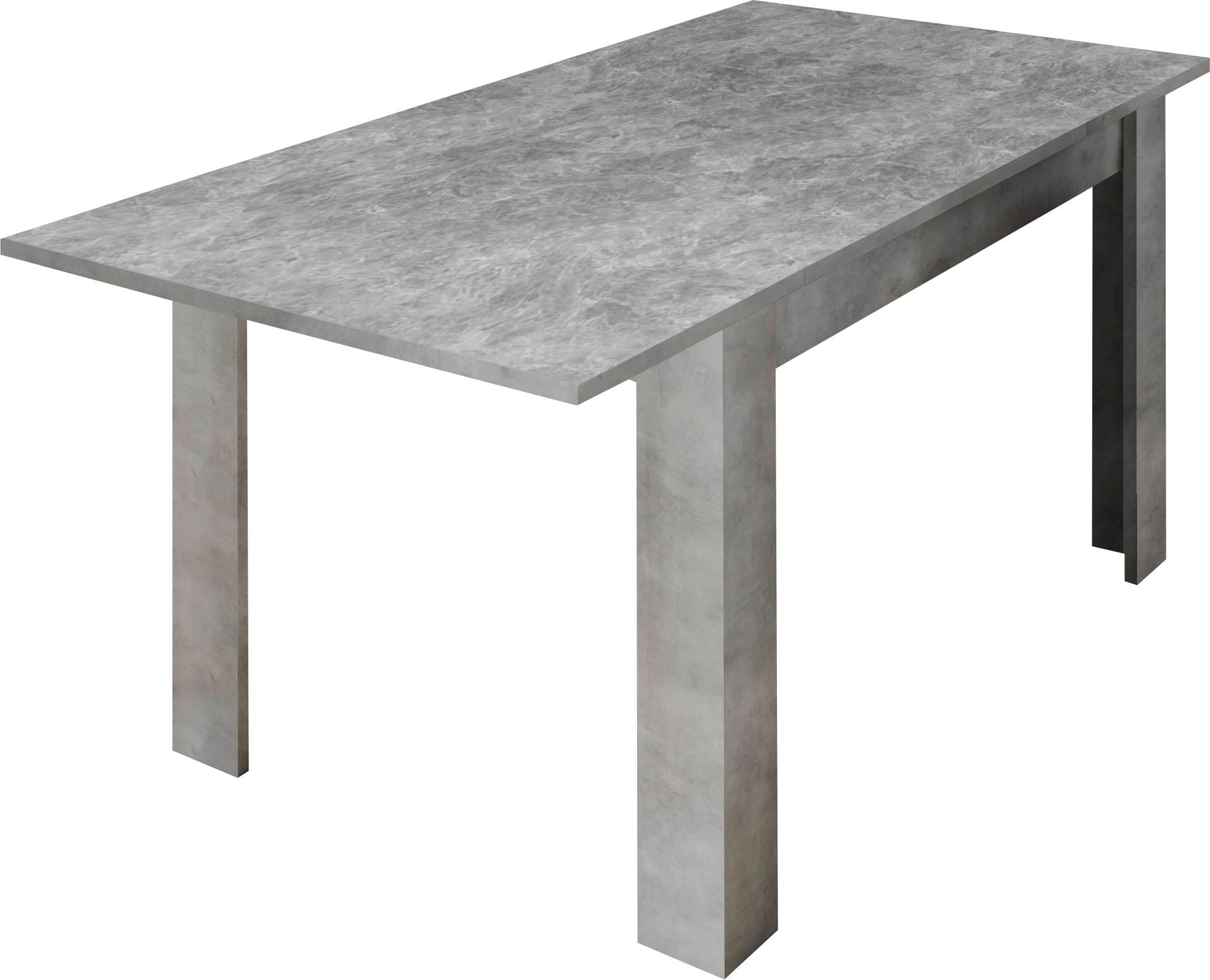 Home affaire Esstisch »Urbino« Breite 137 mit Ansteckplatte