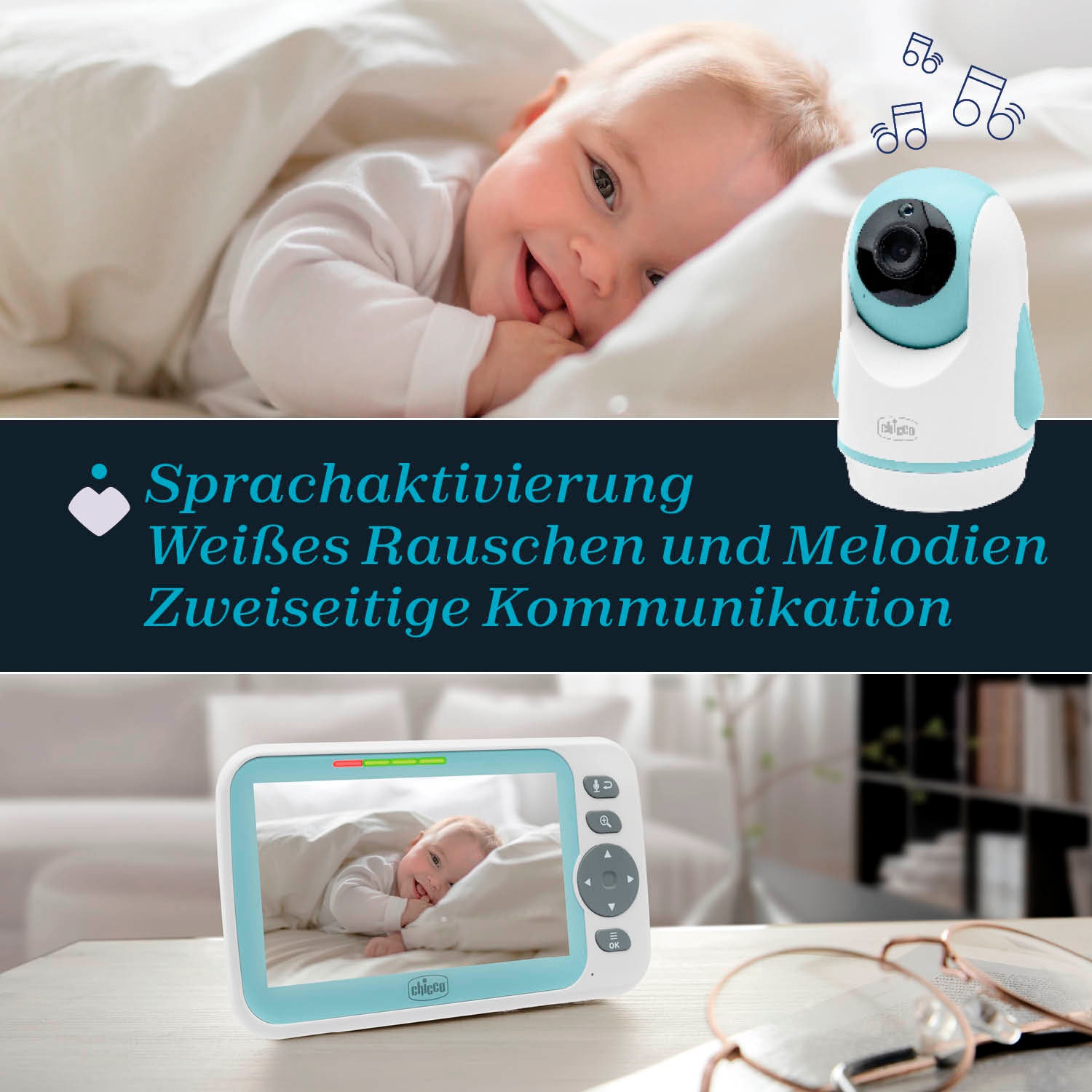 Chicco Video-Babyphone »Video Baby Monitor Evolution«