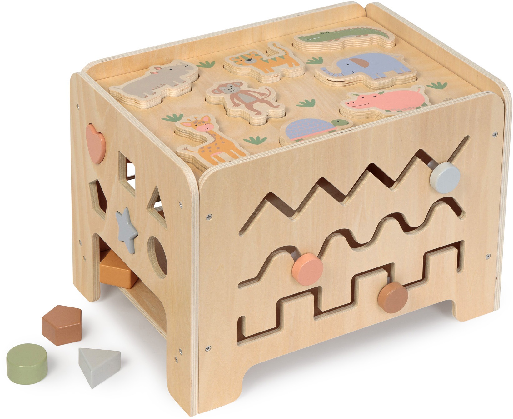 MUSTERKIND® Spielcenter »Motorik-Center Abelia, Safari«, aus Holz