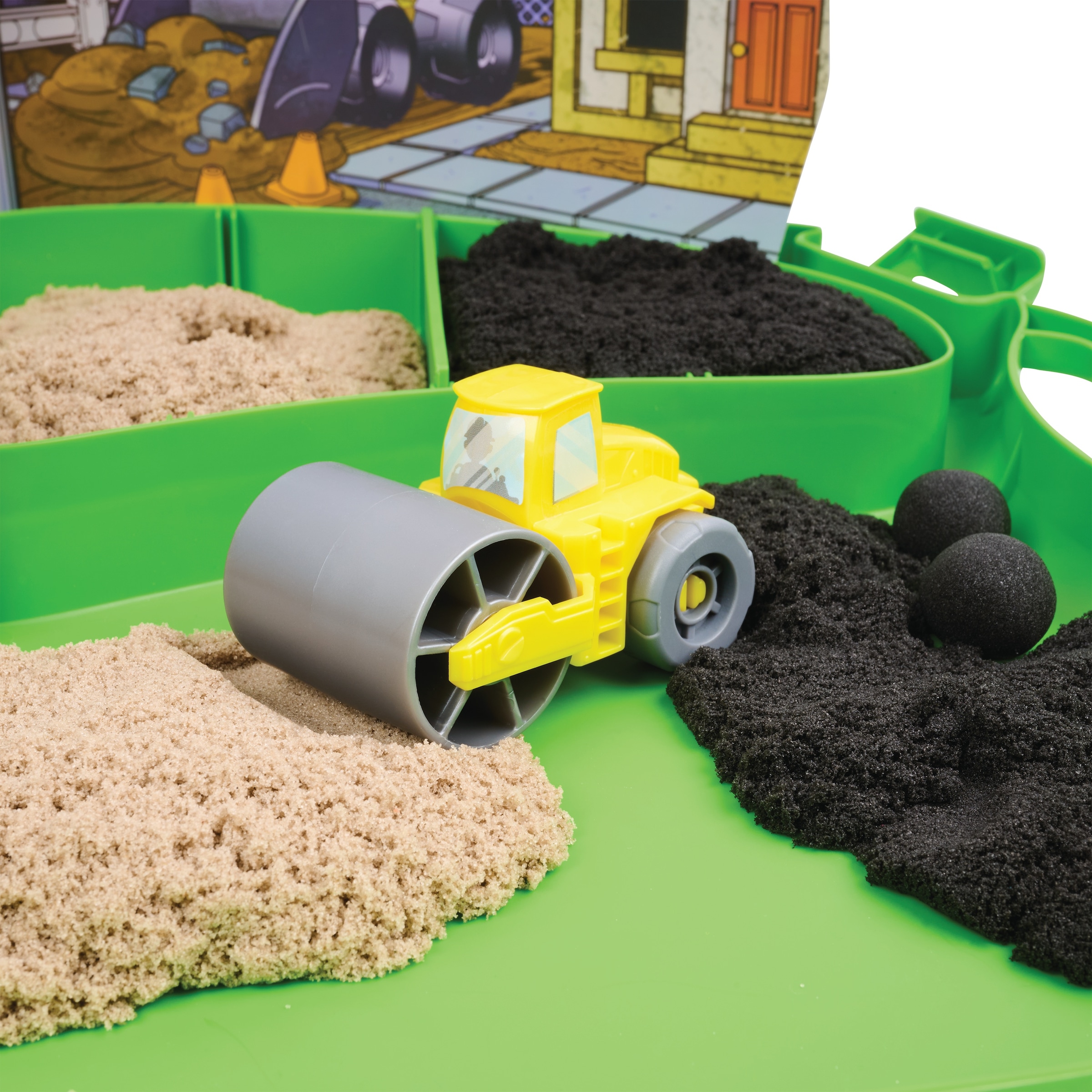 Spin Master Kreativset »Kinetic Sand Deluxe Baustellen-Koffer«