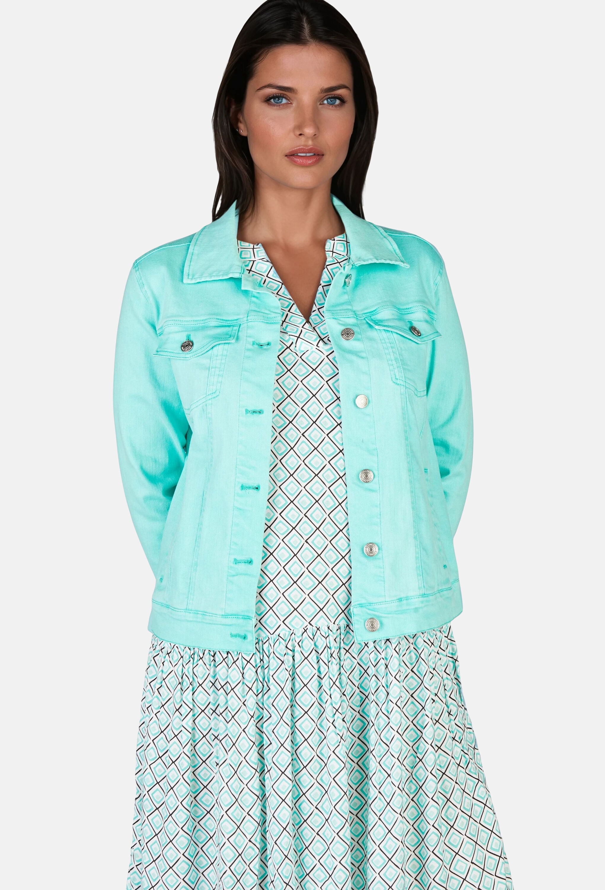 NAVIGAZIONE Jeansjacke »NAVIGAZIONE Jeansjacke« ohne Kapuze klassischer Denim-Style