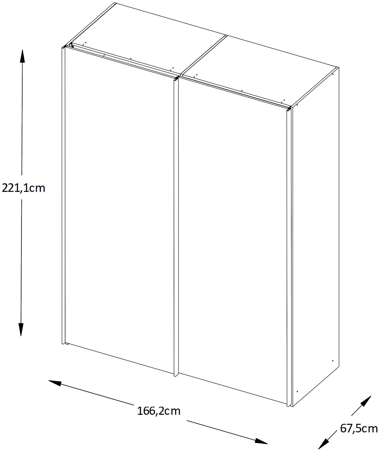 STAUD Schwebetürenschrank »Sinfonie Plus, edles Design in hochwertiger Qualität, Made in Germany« Mit vier verschiedenen Ausstattungsvarianten