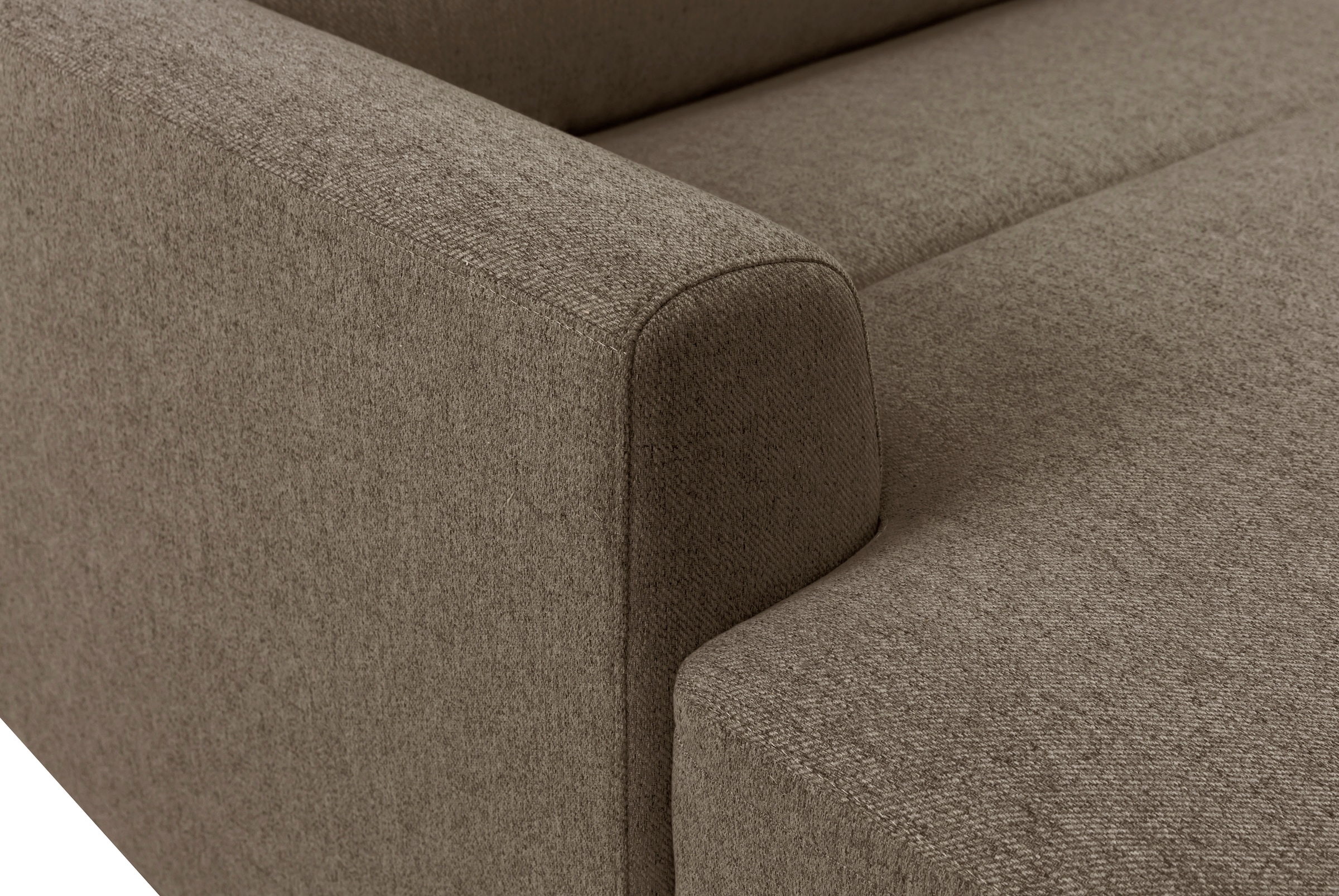 INOSIGN Ecksofa »JENNA, L-Form, 209cm, manuelle u. elektrische Funktion, mit USB A/C,«, Liegefunktion 105°-150°, Federkern, Struktur fein