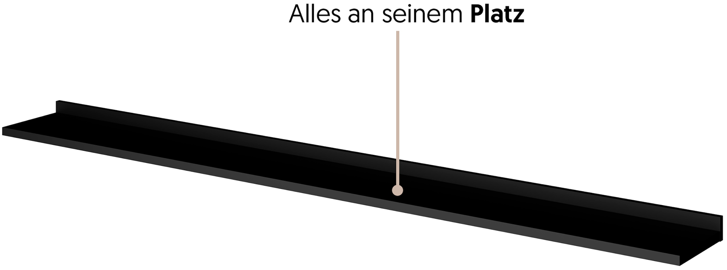 Home affaire Wandboard »Tuluza, Breite 200cm, praktisches Regal für die Wand« 1-tlg Wandregal viel Stauraum, ideal für Deko & Bücher