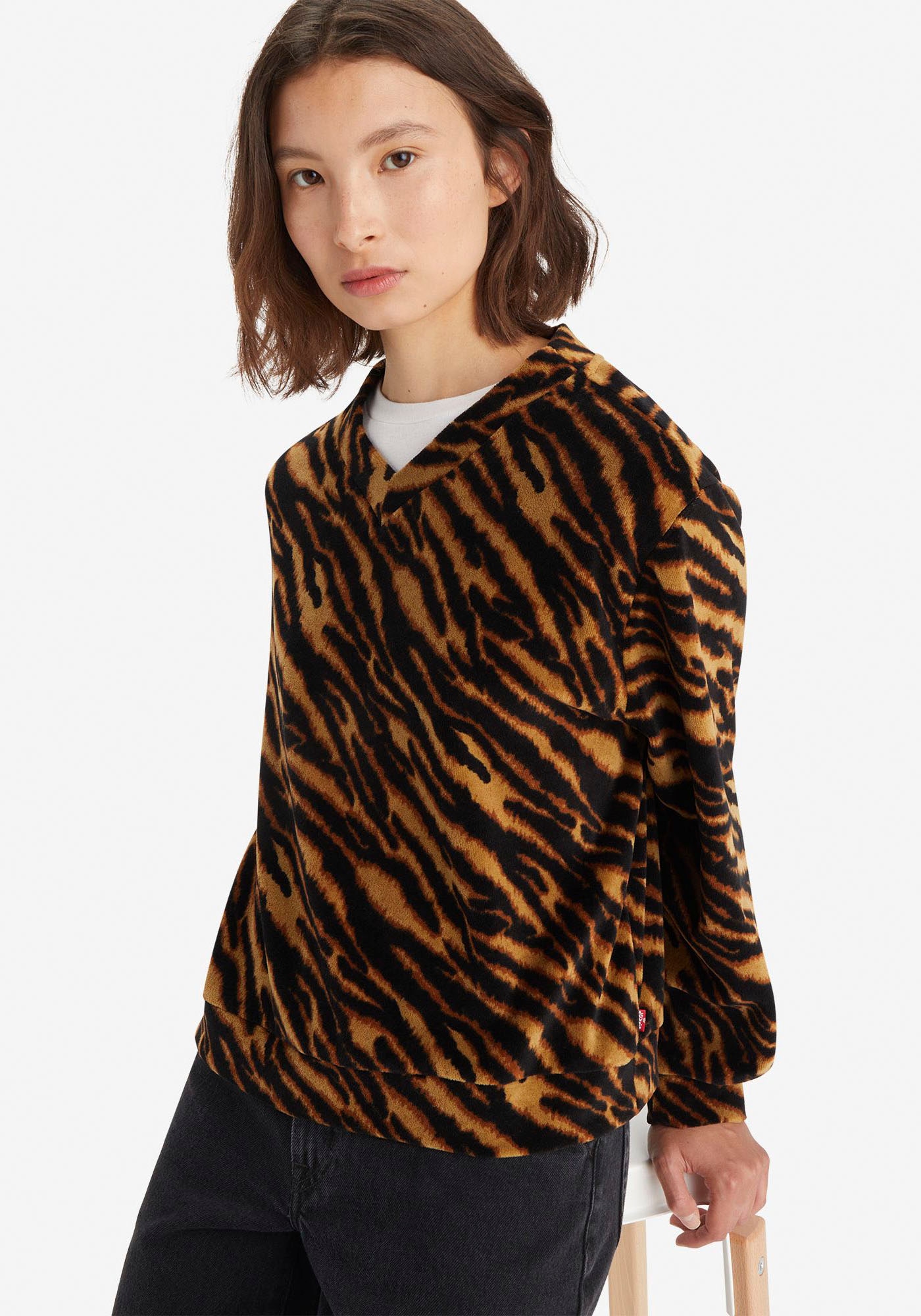 Levi's® Sweatshirt »HALF MOON PULL OVER«, im Animal-Look