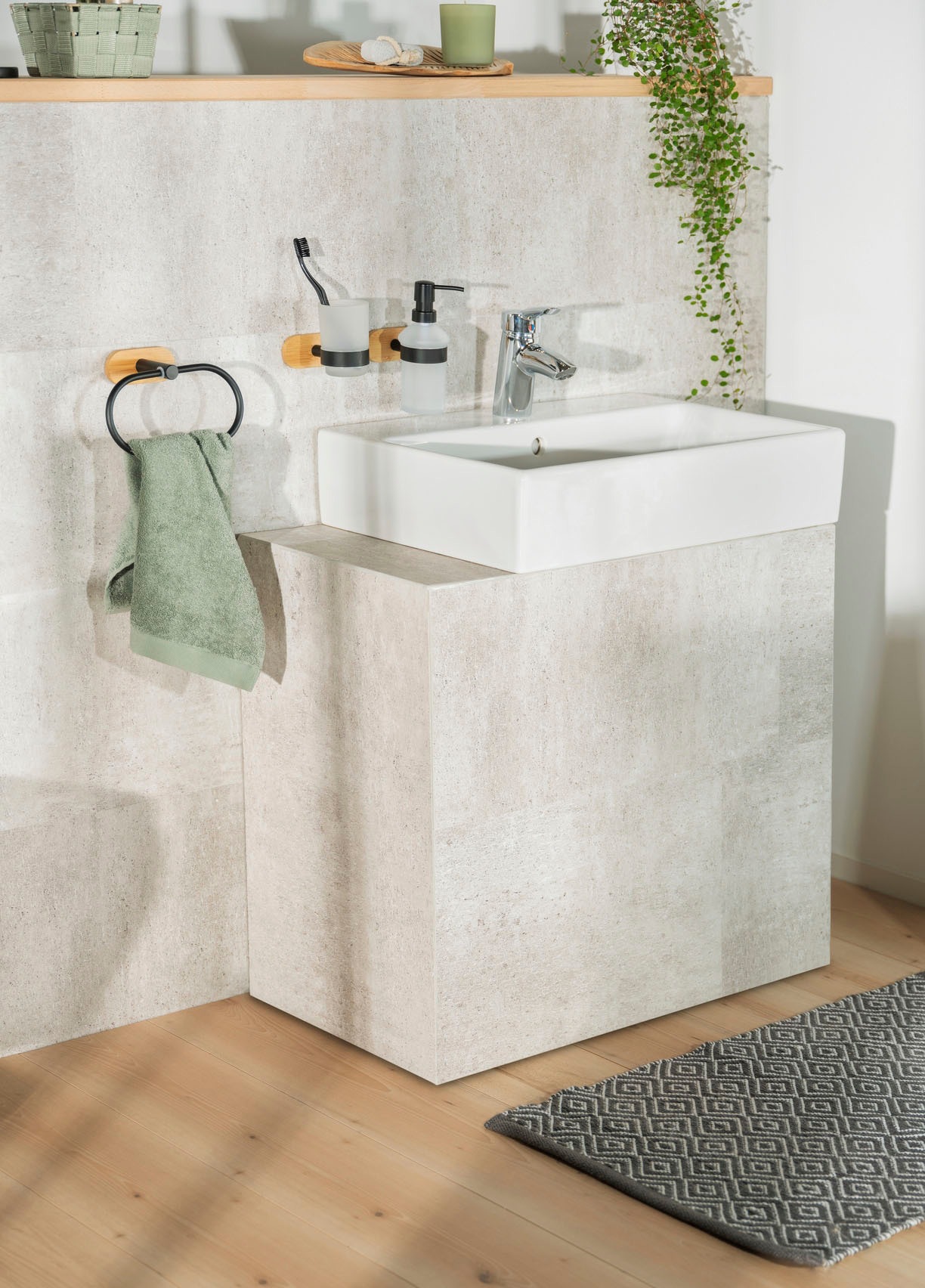 WENKO Seifenspender »Orea Bamboo« 300 ml