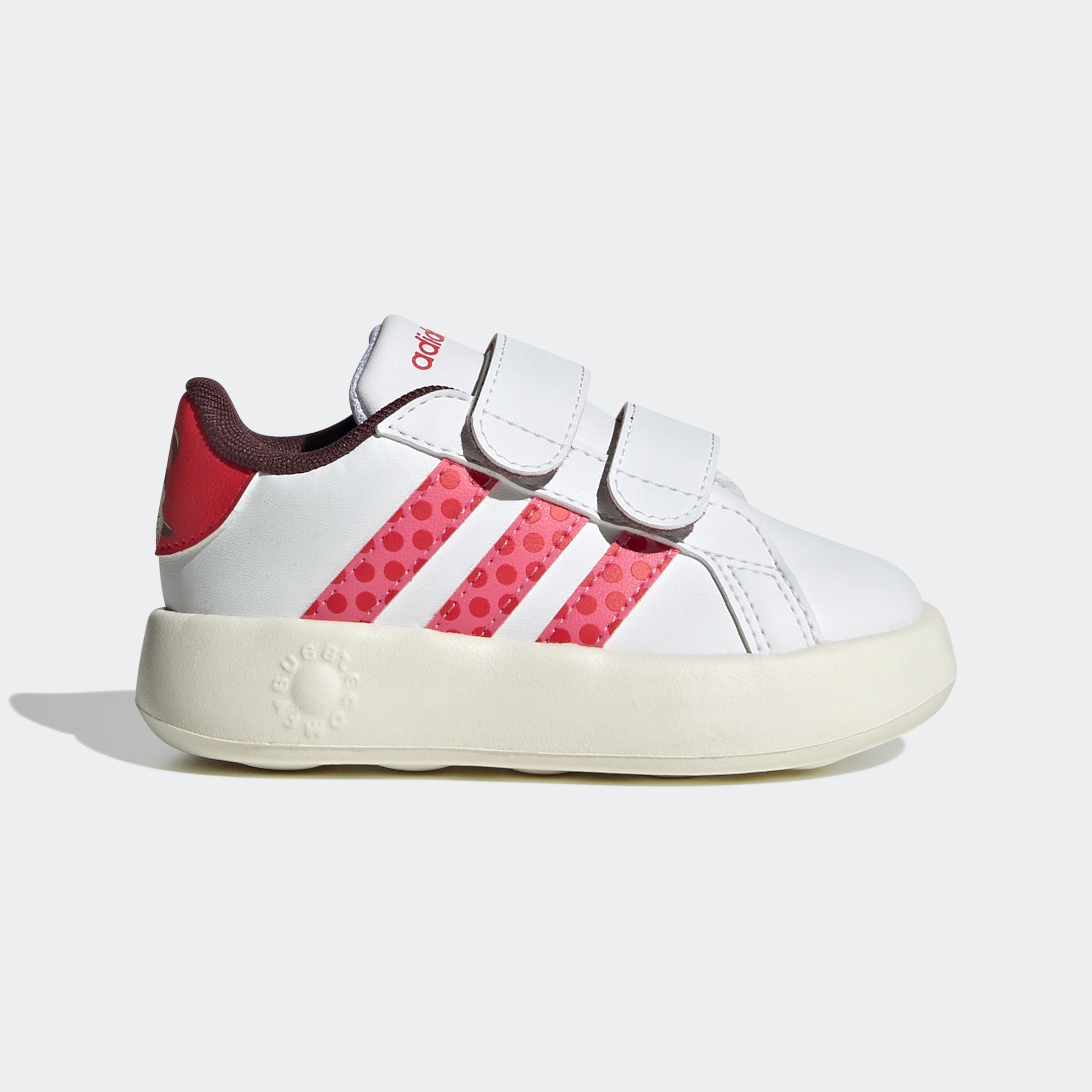 adidas Sportswear Klettschuh »ADIDAS DISNEY MINNIE MAUS KIDS GRAND COURT 2.0 SCHUH«, Design auf den Spuren des adidas Superstar, für Kinder