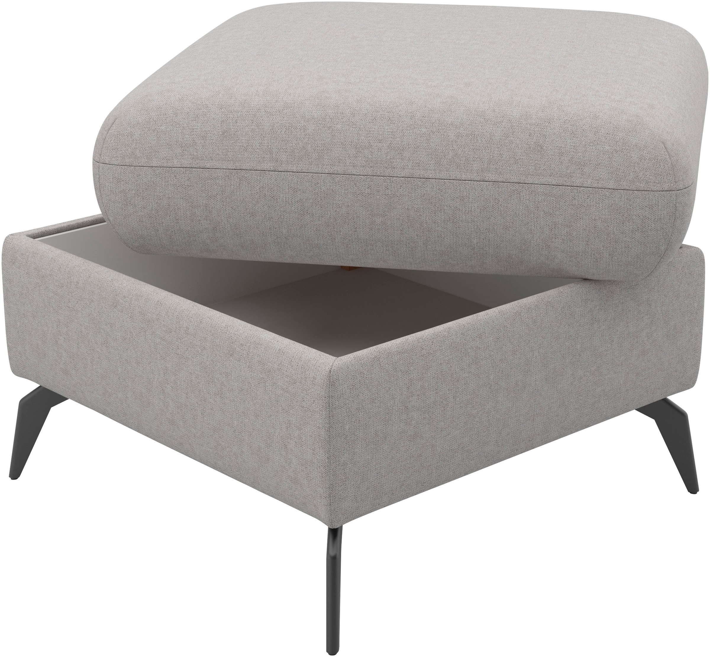 Home affaire Polsterhocker »Rochelle«, (1 St.), moderne 15 cm Metallfüße