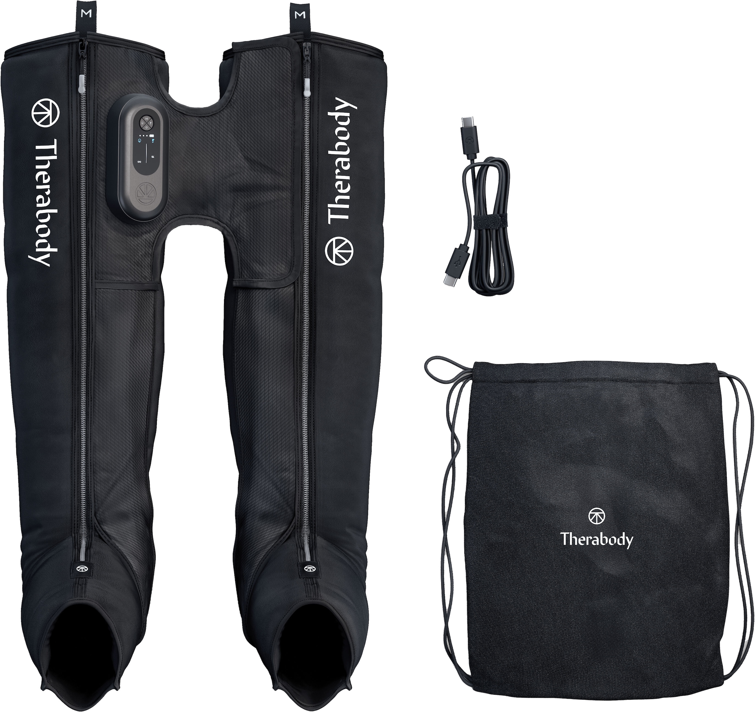 Therabody Massagegerät »Gr. M, RecoveryAir JetBoots Prime Kompressions-Stiefel, Medium«, lindert Muskelschmerz, fördert Regeneration, Leistung, Flexibilität