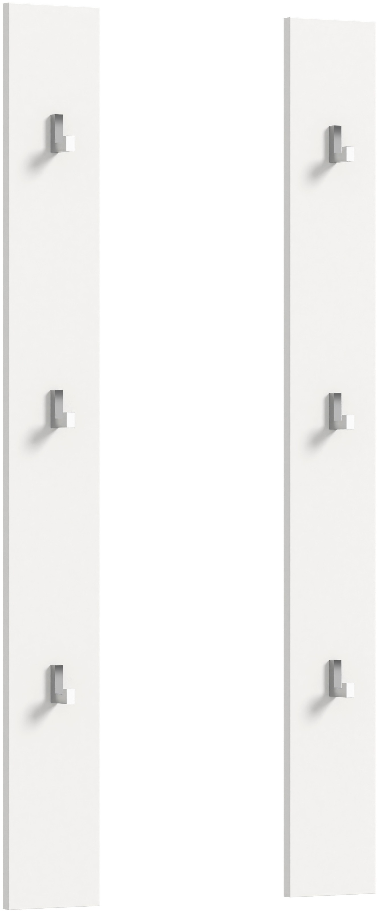 INOSIGN Garderobenpaneel »Trondheim Paneel 2er Set,«, Höhe 115 cm, 6 Haken,Garderobe, Flur, Diele