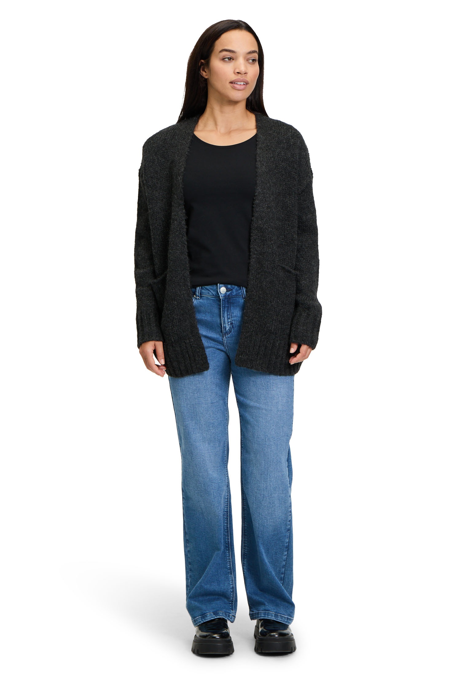 Cartoon Strickjacke »Basic-Strickjacke mit Taschen«