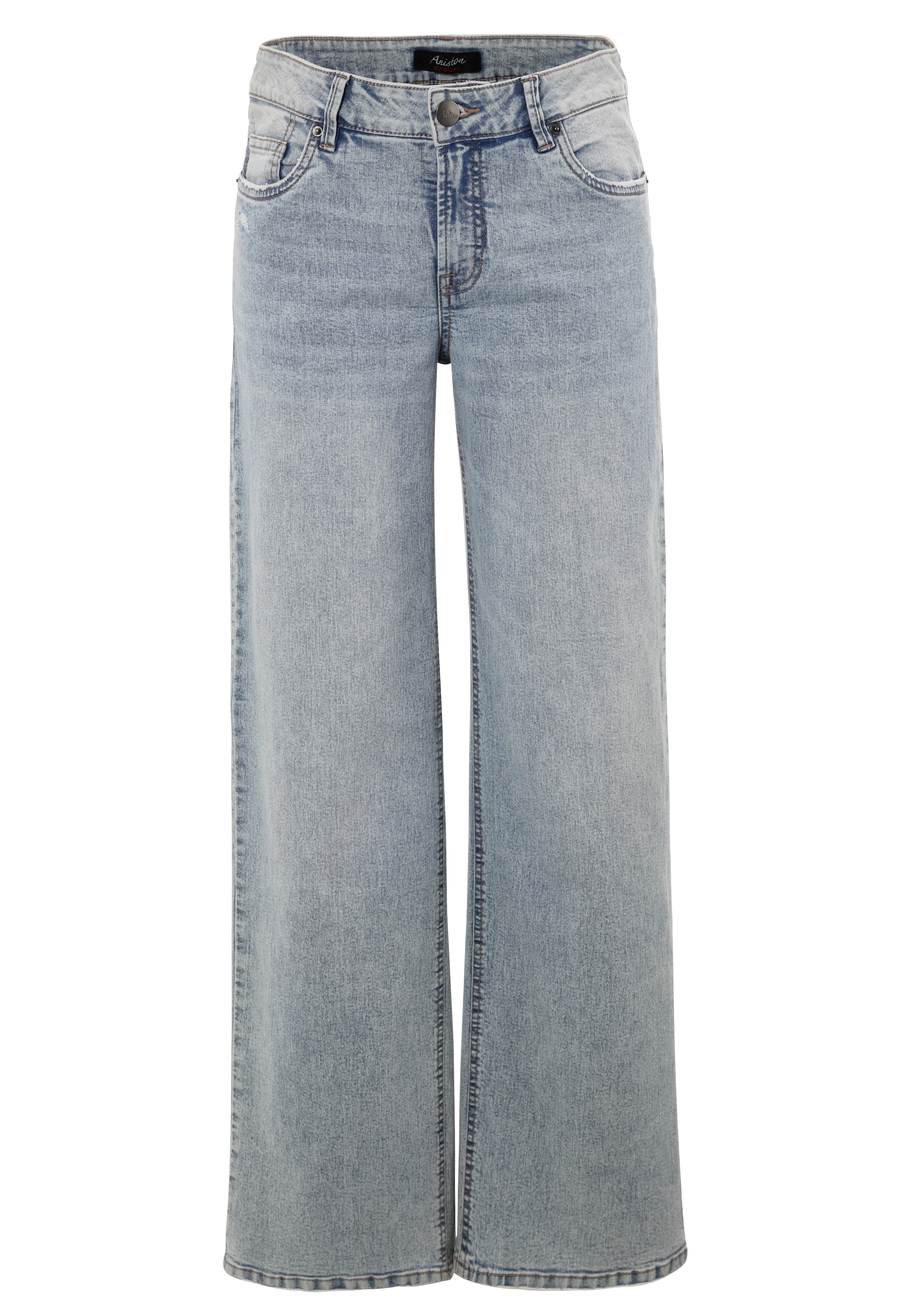 Aniston CASUAL Straight-Jeans, mit trendig weitem Bein