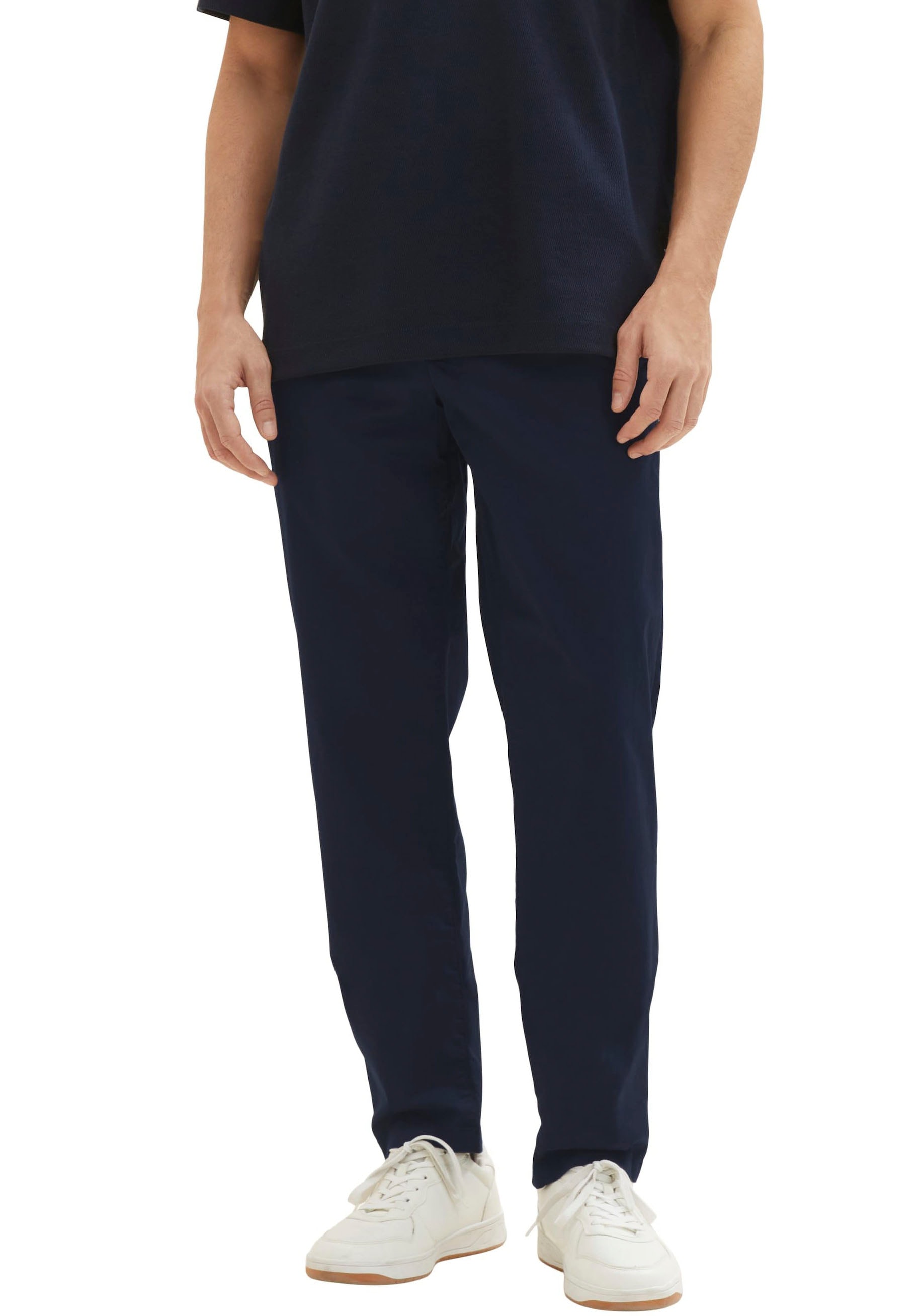 TOM TAILOR Chinohose mit Nietendetail seitlich