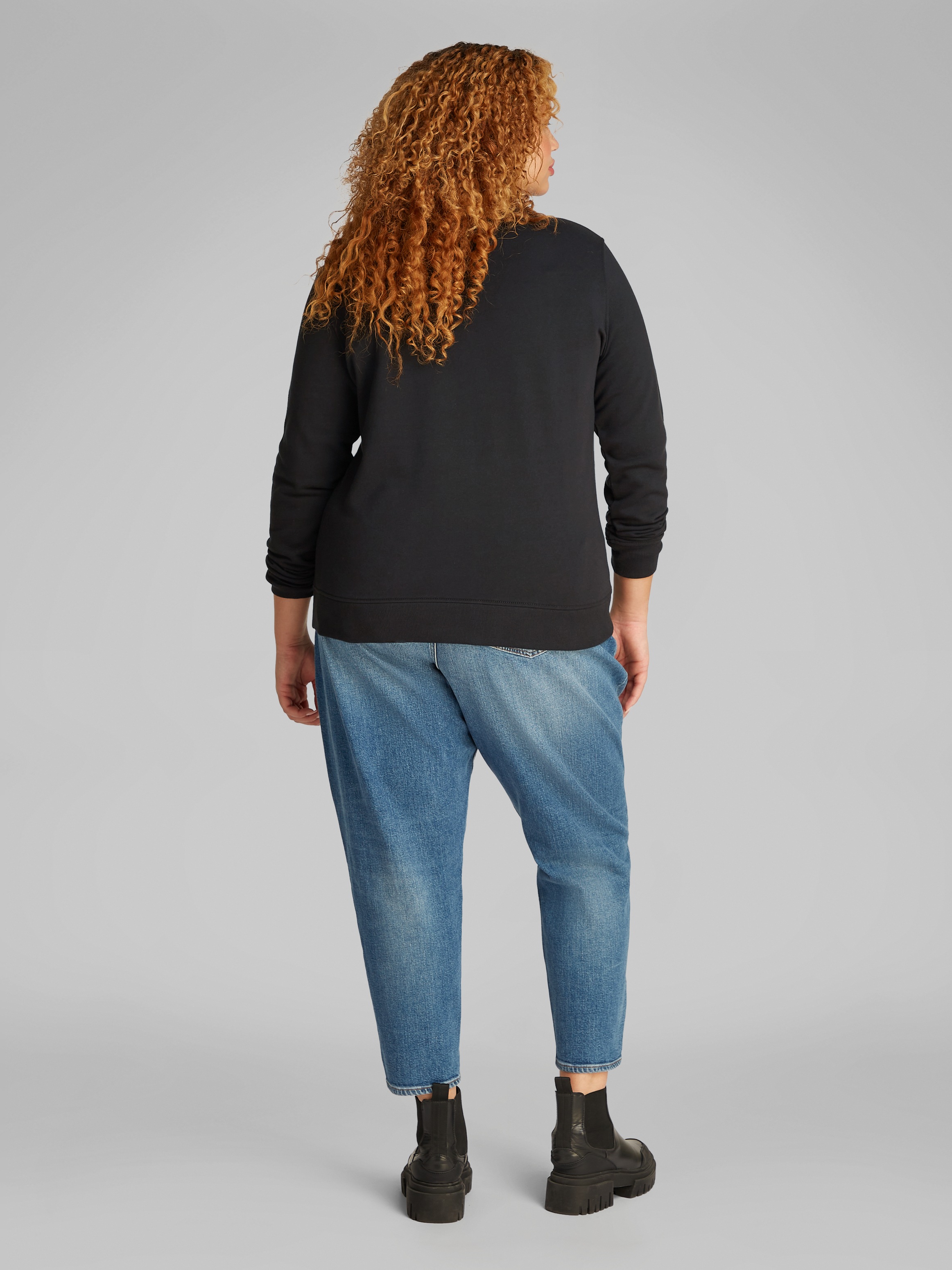 Calvin Klein Jeans Plus Sweatshirt »PLUS GRADIENT MONOLOGO CREWNECK«, in großen Größen