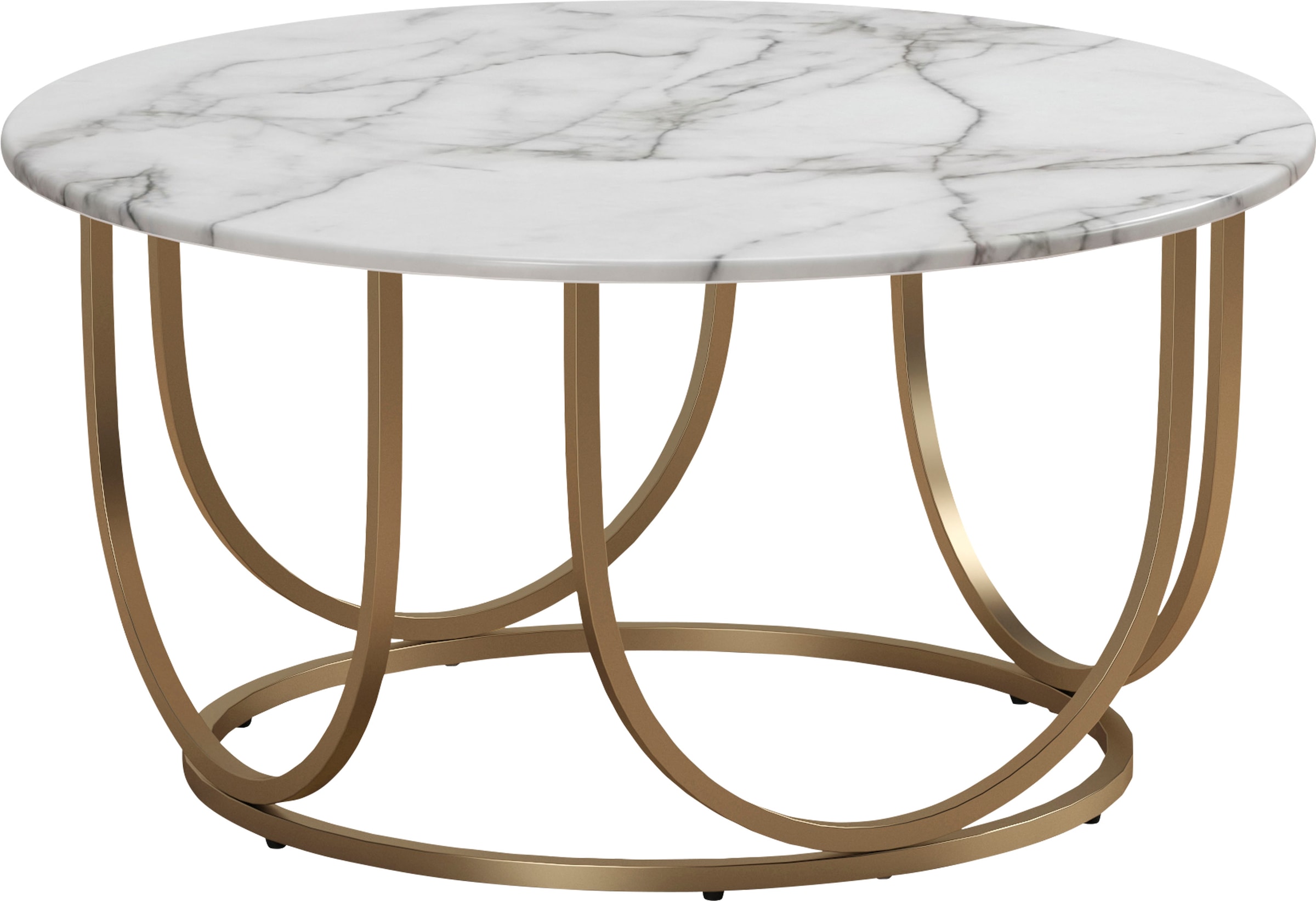 OTTO home Couchtisch "Gwyneth" aus pflegeleichtem MDF, Gestell aus Metall, Höhe 41 cm