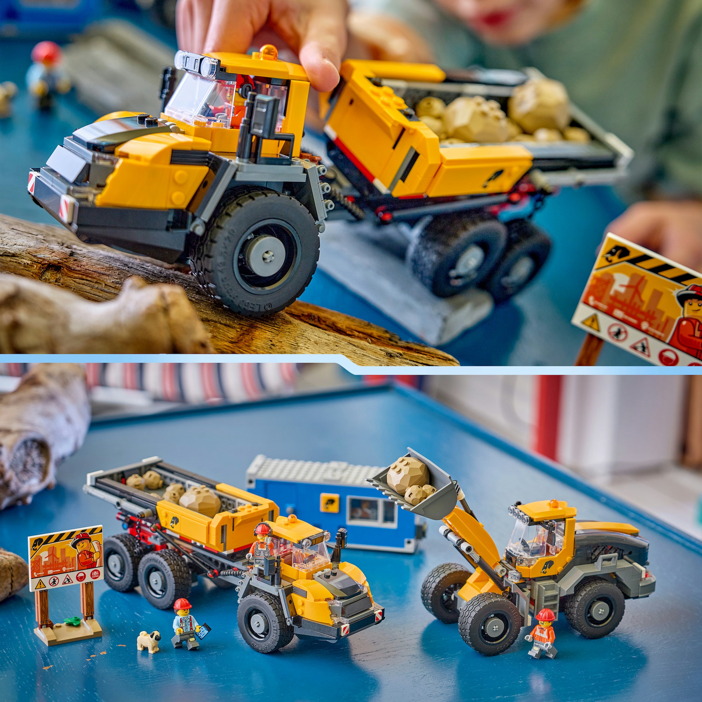 LEGO® Konstruktionsspielsteine »Kipplaster und Schaufellader (60494), LEGO City« Made in Europe