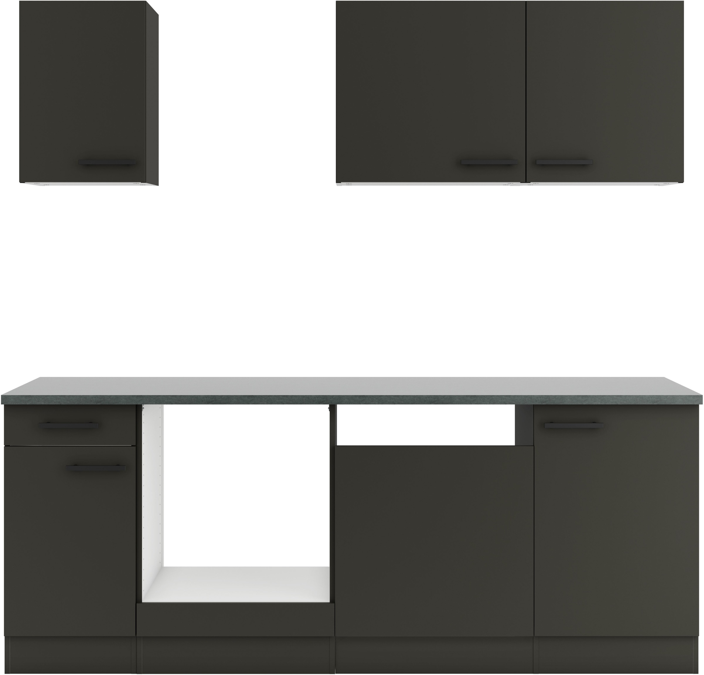 OPTIFIT Küchenzeile "Palma" Breite 210 cm, wahlweise mit E-Geräten, seitenverkehrt stellbar