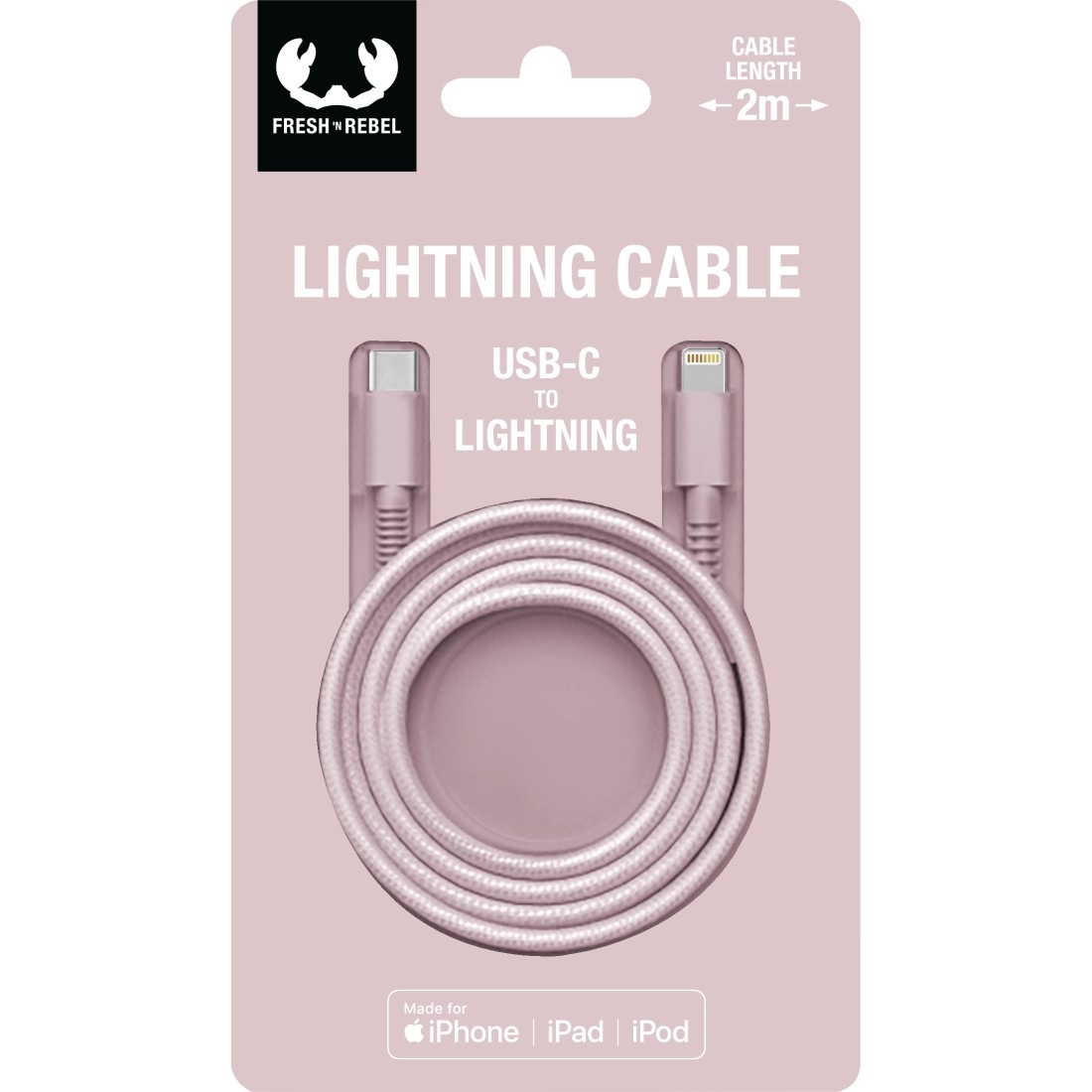 Fresh´n Rebel Smartphone-Kabel »USB-C - Lightning-Kabel "Fabriq", 2m«, USB Typ C-Lightning, 200 cm