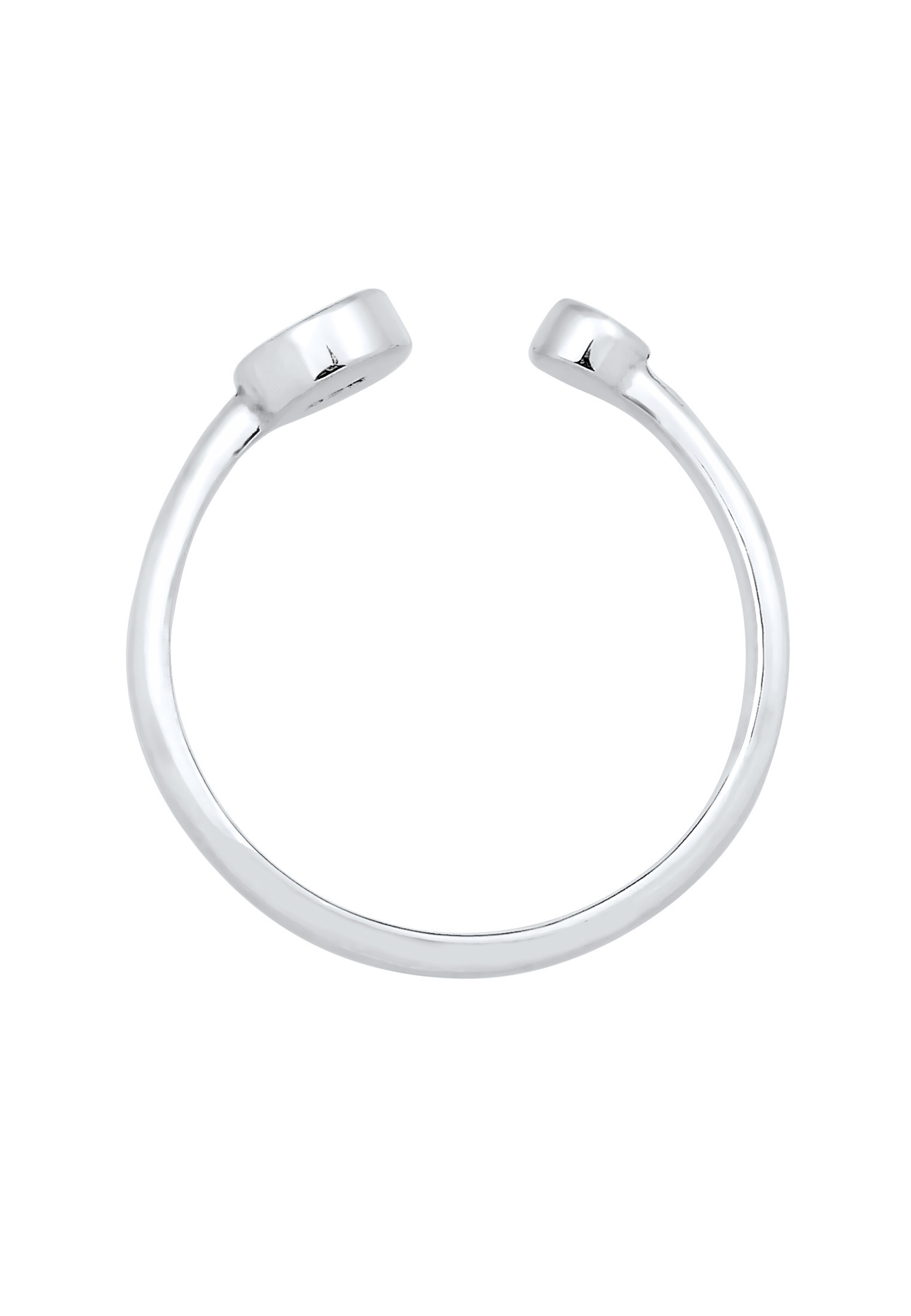 Elli Silberring »Ring Kreis Geo Look Verstellbar 925 Sterling Silber«