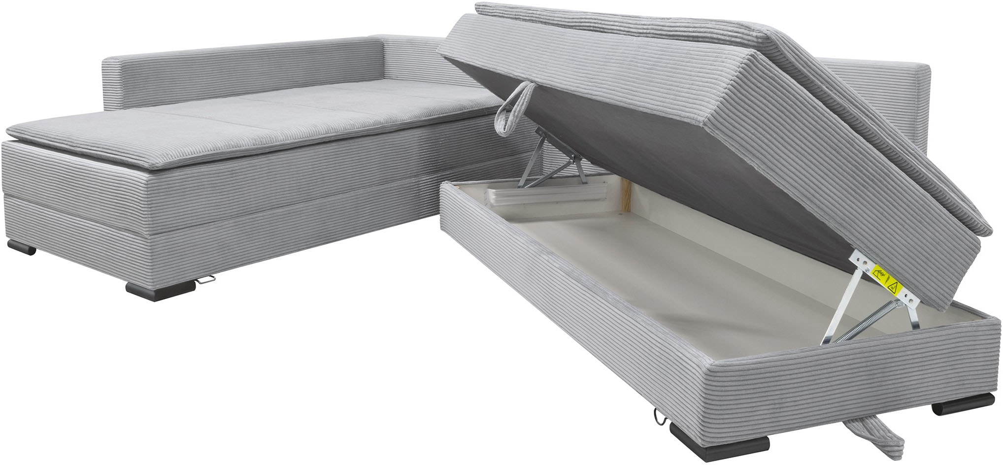 INOSIGN Ecksofa, inklusive Bettfunktion und Bettkasten