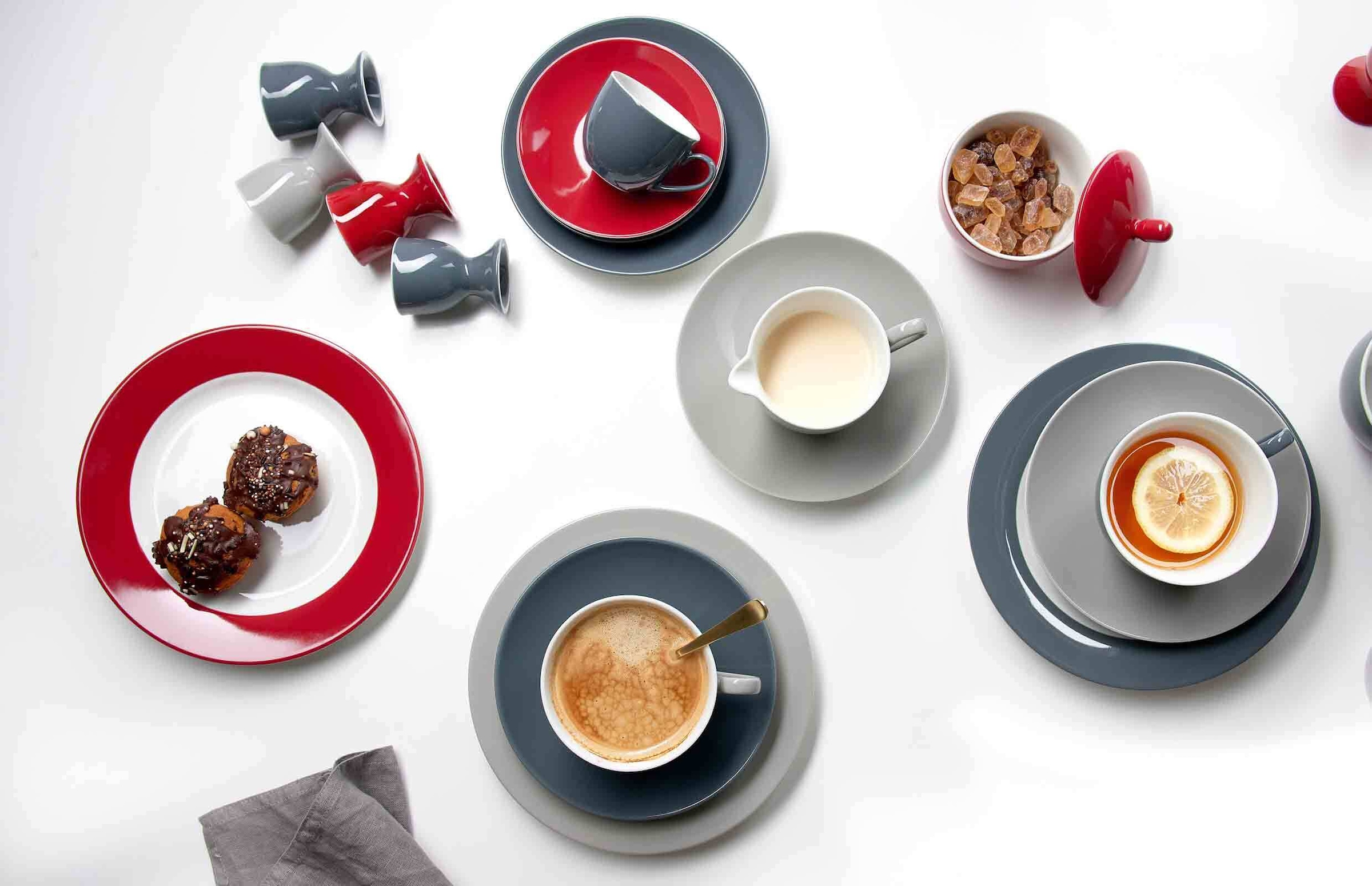 Ritzenhoff & Breker Speiseteller »Speiseteller Doppio ø 27 cm 6er Set bunt« Spülmaschinenfest, Mikrowellensicher