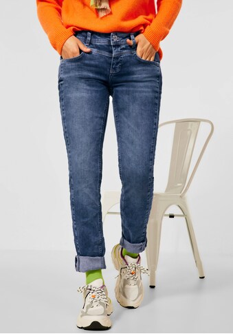 STREET ONE Slim-fit-Jeans, mit Passe vorn und hinten kaufen
