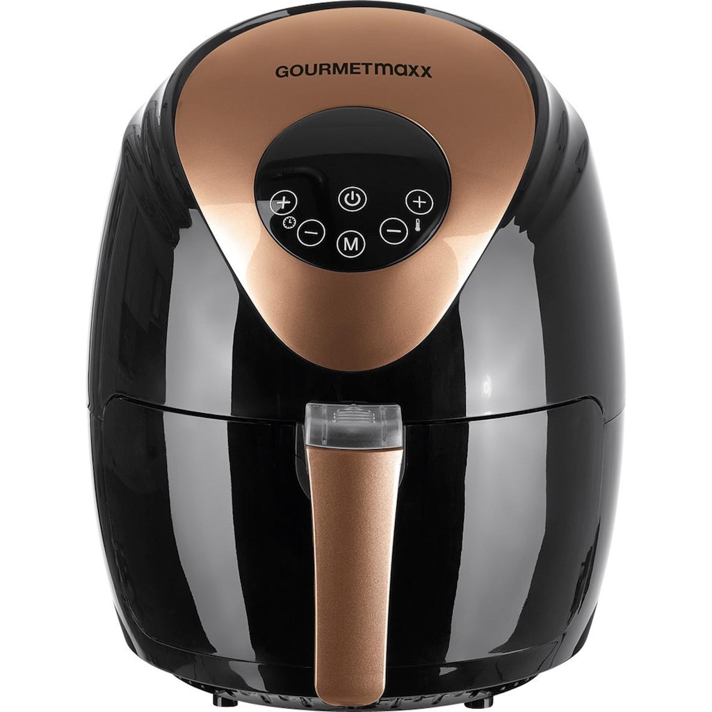 GOURMETmaxx Heißluftfritteuse »Digital 2,5l - Schwarz/Kupfer«, 1500 W