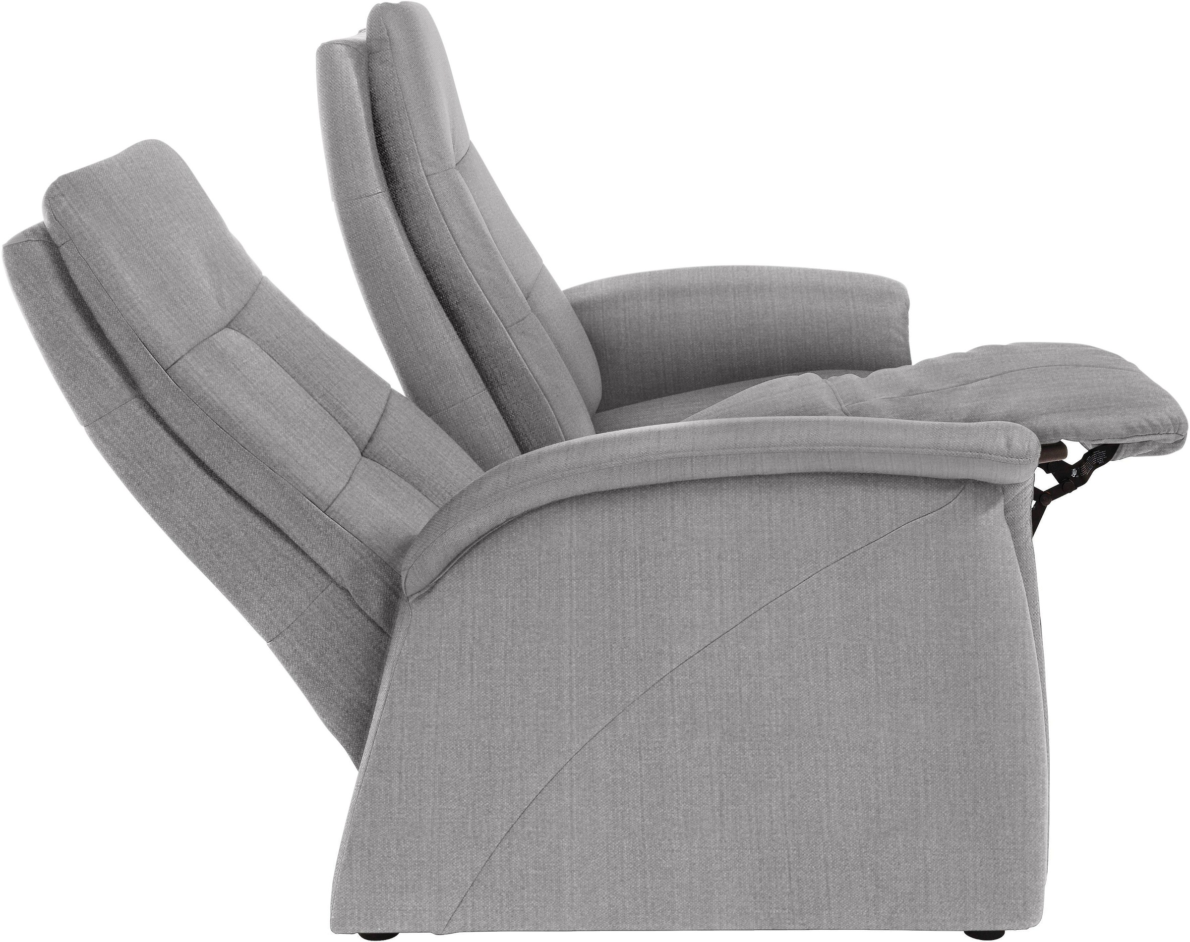 exxpo - sofa fashion Sofa »Tivoli, Kinosofa, bequem und komfortabel durch die Relaxfunktion« (2-sitzig), schmale Armlehnen