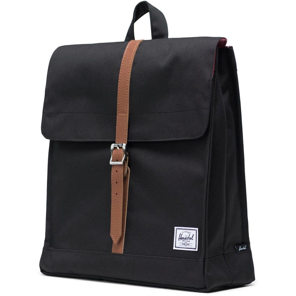 Herschel Cityrucksack »Classic, City Mid-Volume, Black/Tan«