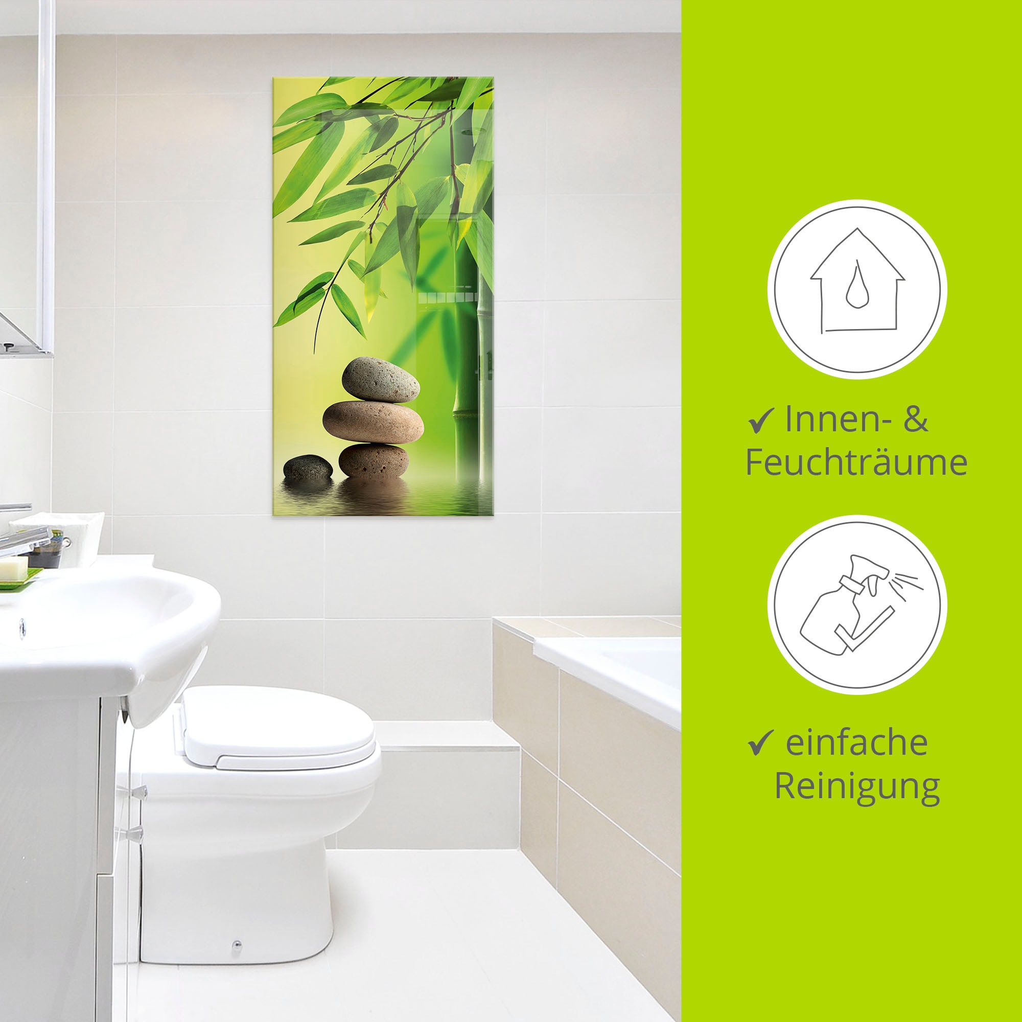 Artland Glasbild »Spa Stillleben«, Zen, (1 St.), in verschiedenen Größen