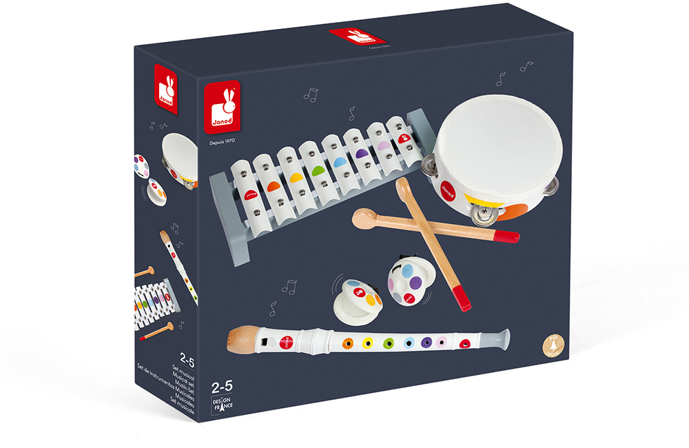 Janod Spielzeug-Musikinstrument »Konfetti«, (Set, 4 tlg.)