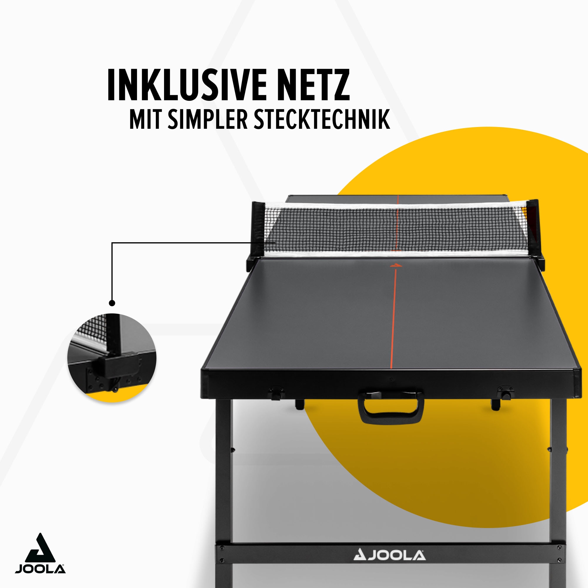 Joola Mini-Tischtennisplatte »Midsize FA« Tischtennistisch im modernen Design inklusive Tischtennisnetz - 12 kg